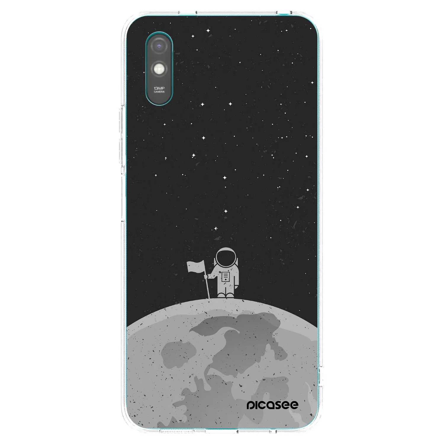 Picasee silikonowe przeźroczyste etui na Xiaomi Redmi 9AT - Astronaut