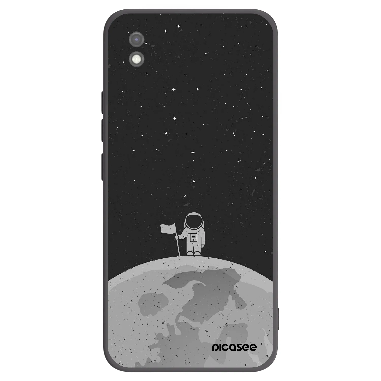 Picasee silikonowe czarne etui na Xiaomi Redmi 9AT - Astronaut