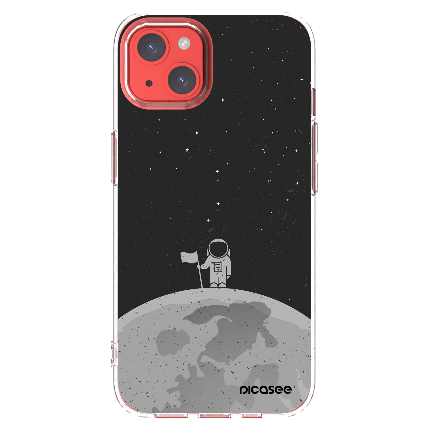 Picasee silikonowe przeźroczyste etui na Apple iPhone 13 - Astronaut