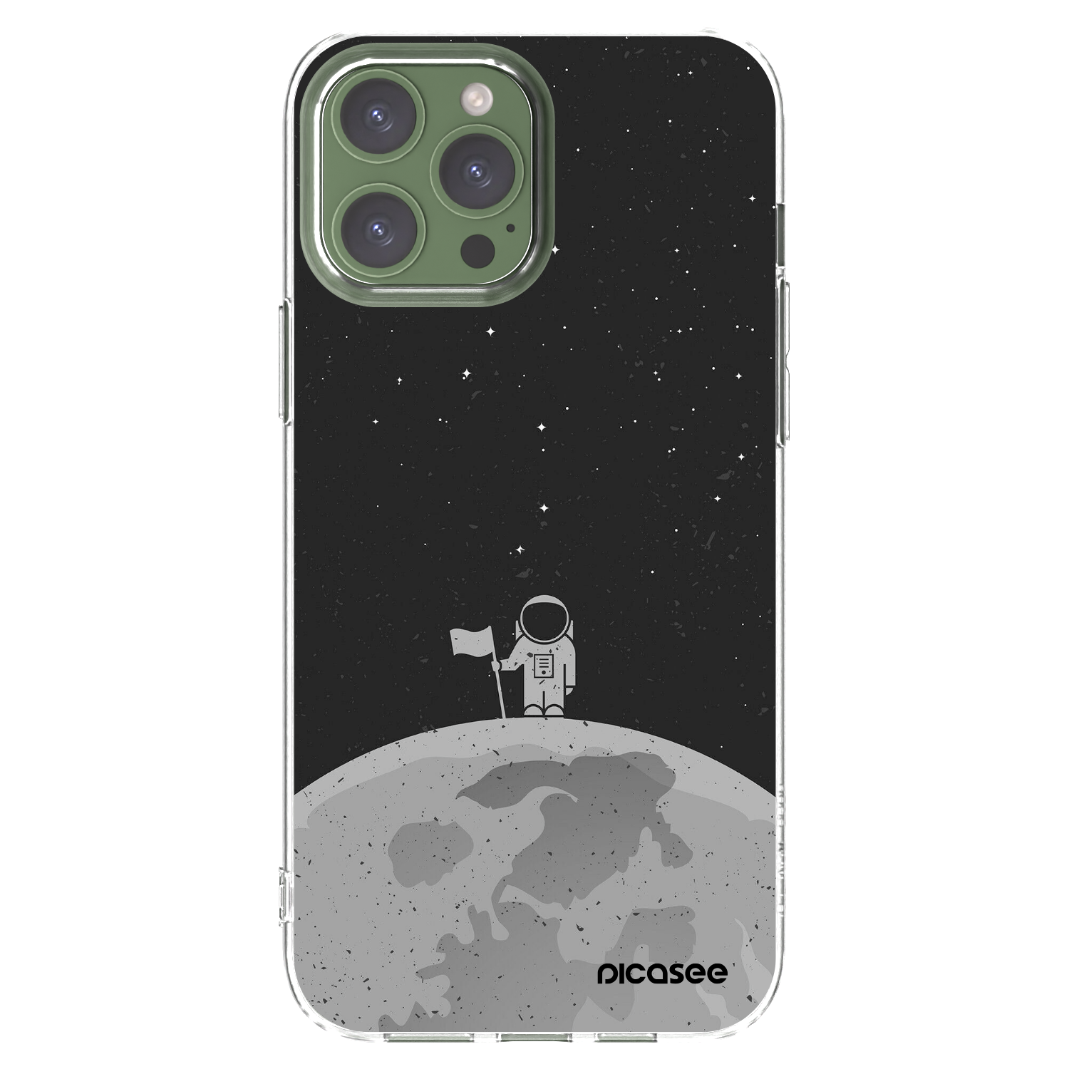 Picasee silikonowe przeźroczyste etui na Apple iPhone 13 Pro Max - Astronaut