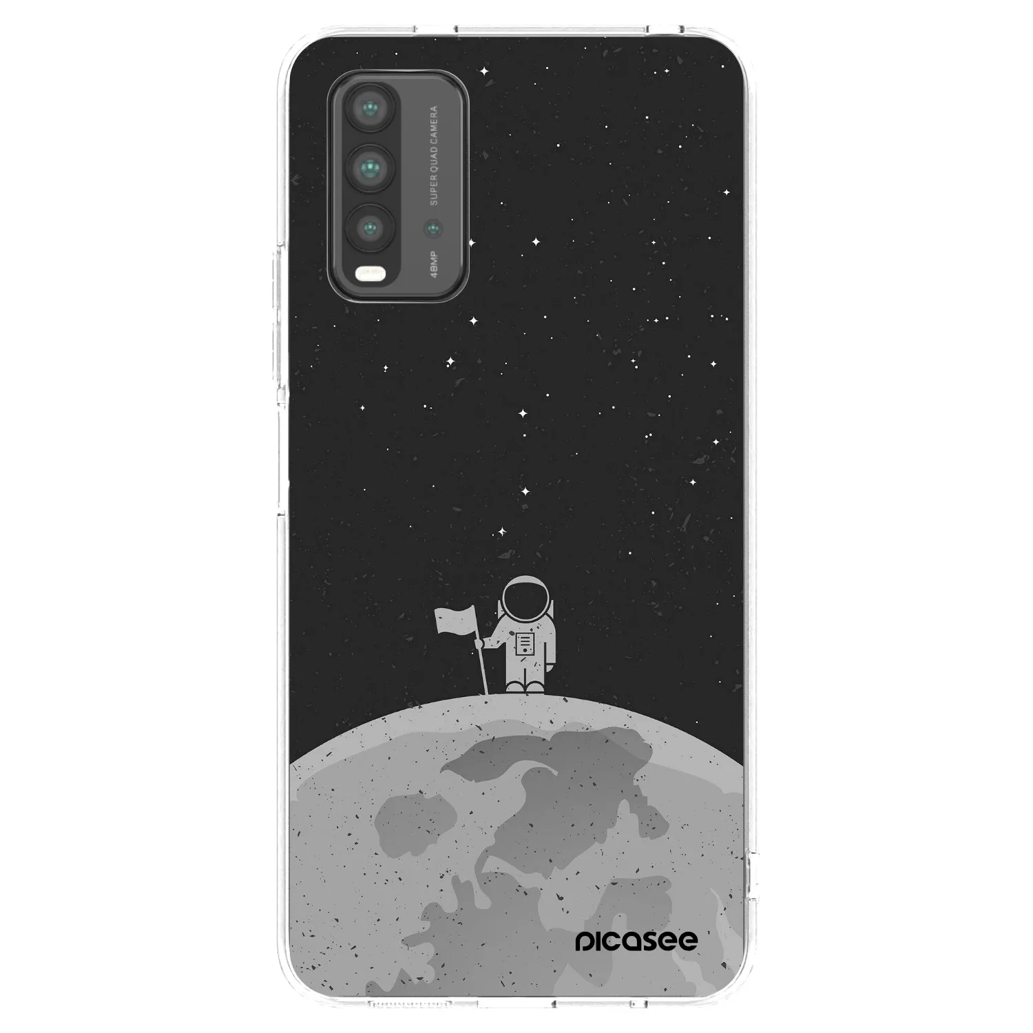 Picasee silikonowe przeźroczyste etui na Xiaomi Redmi 9T - Astronaut