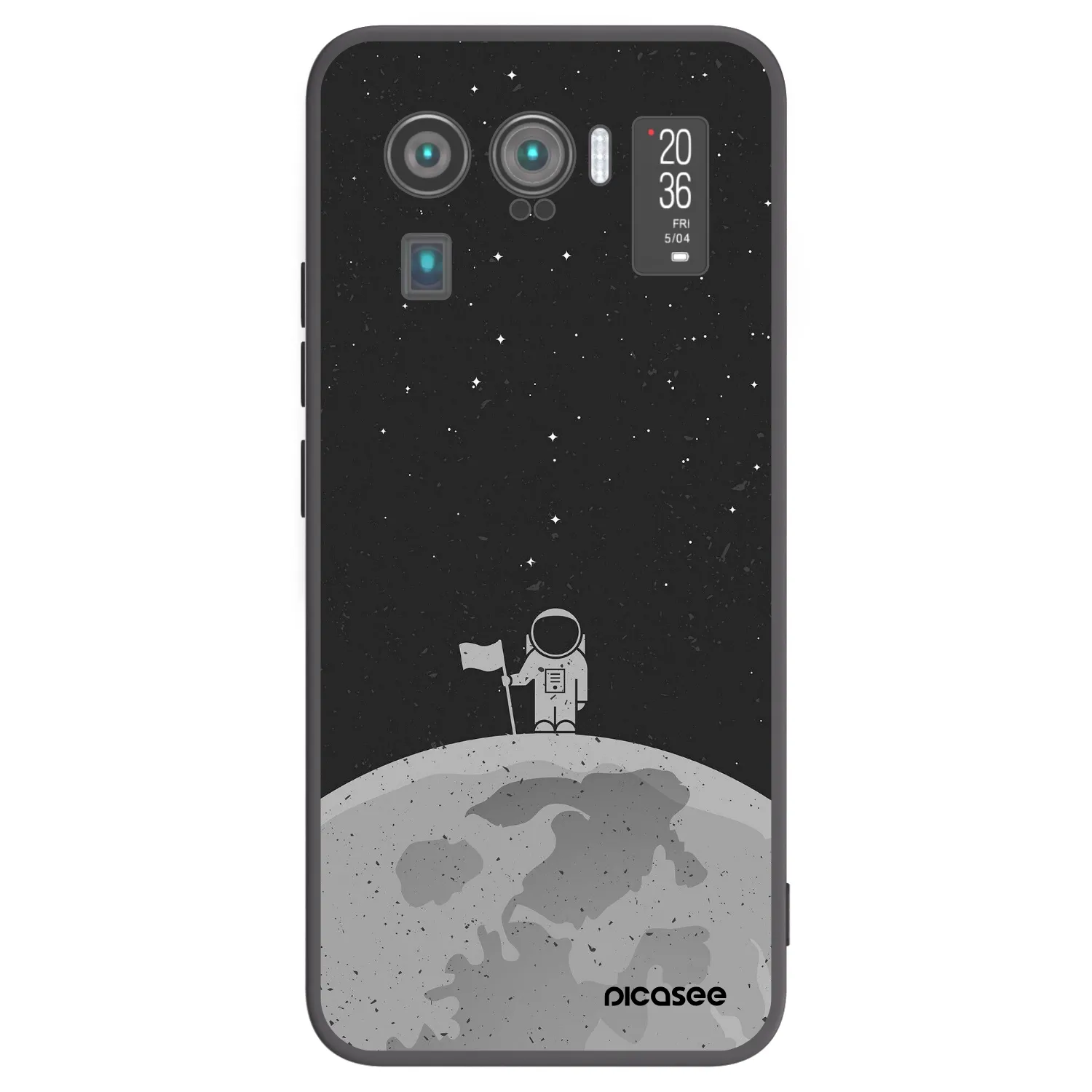 Picasee silikonowe czarne etui na Xiaomi Mi 11 Ultra - Astronaut