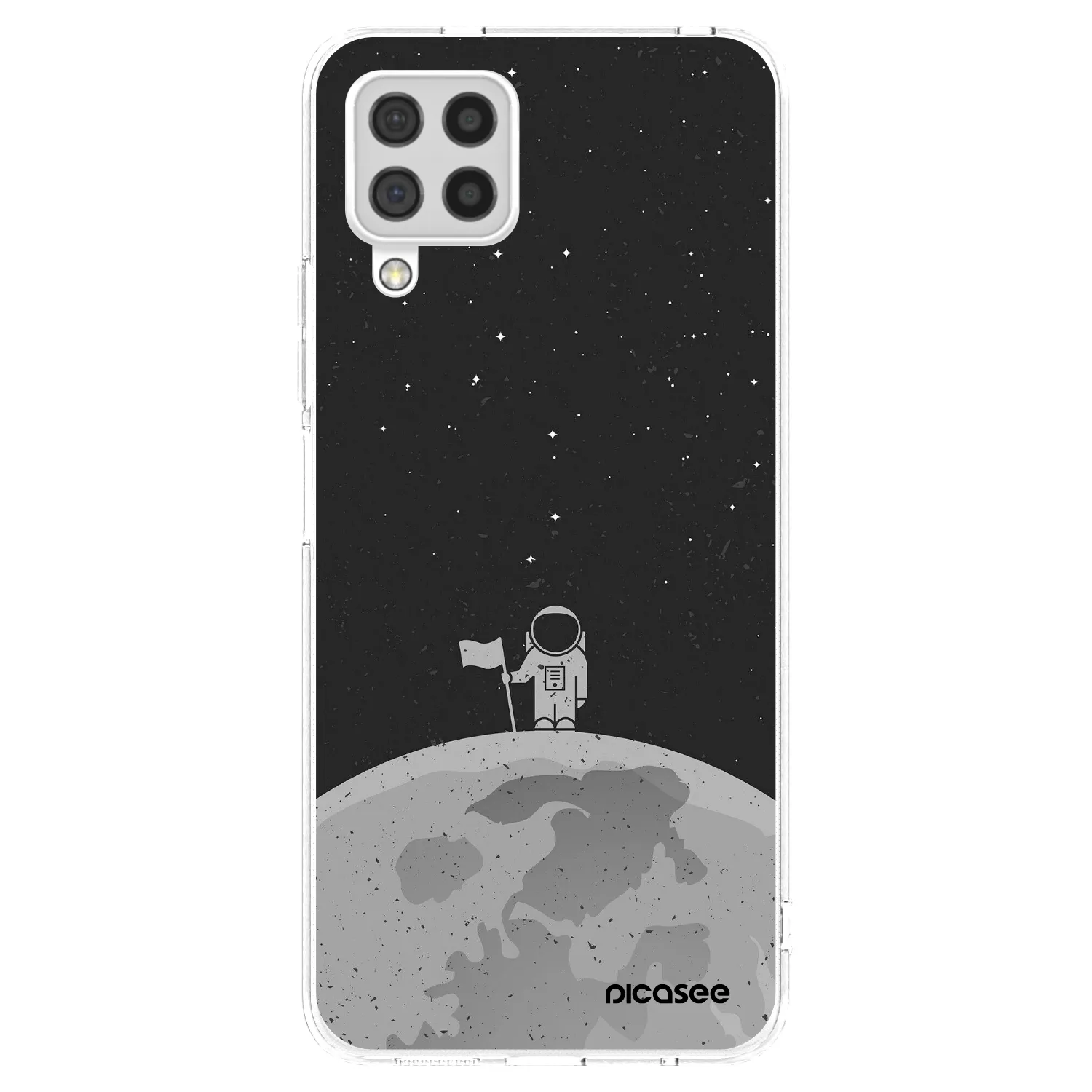 Picasee silikonowe przeźroczyste etui na Samsung Galaxy A22 A225F 4G - Astronaut