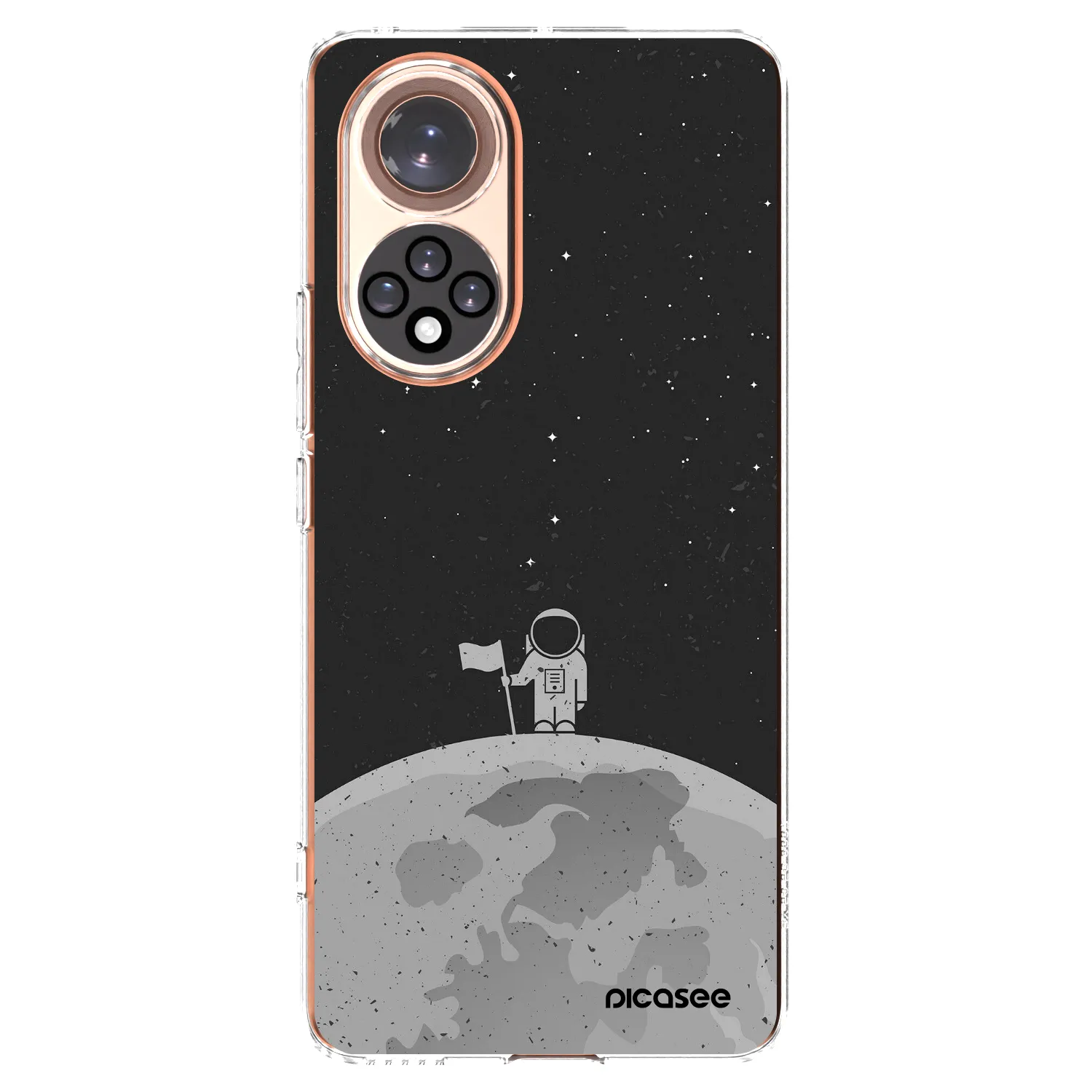 Picasee silikonowe przeźroczyste etui na Honor 50 5G - Astronaut