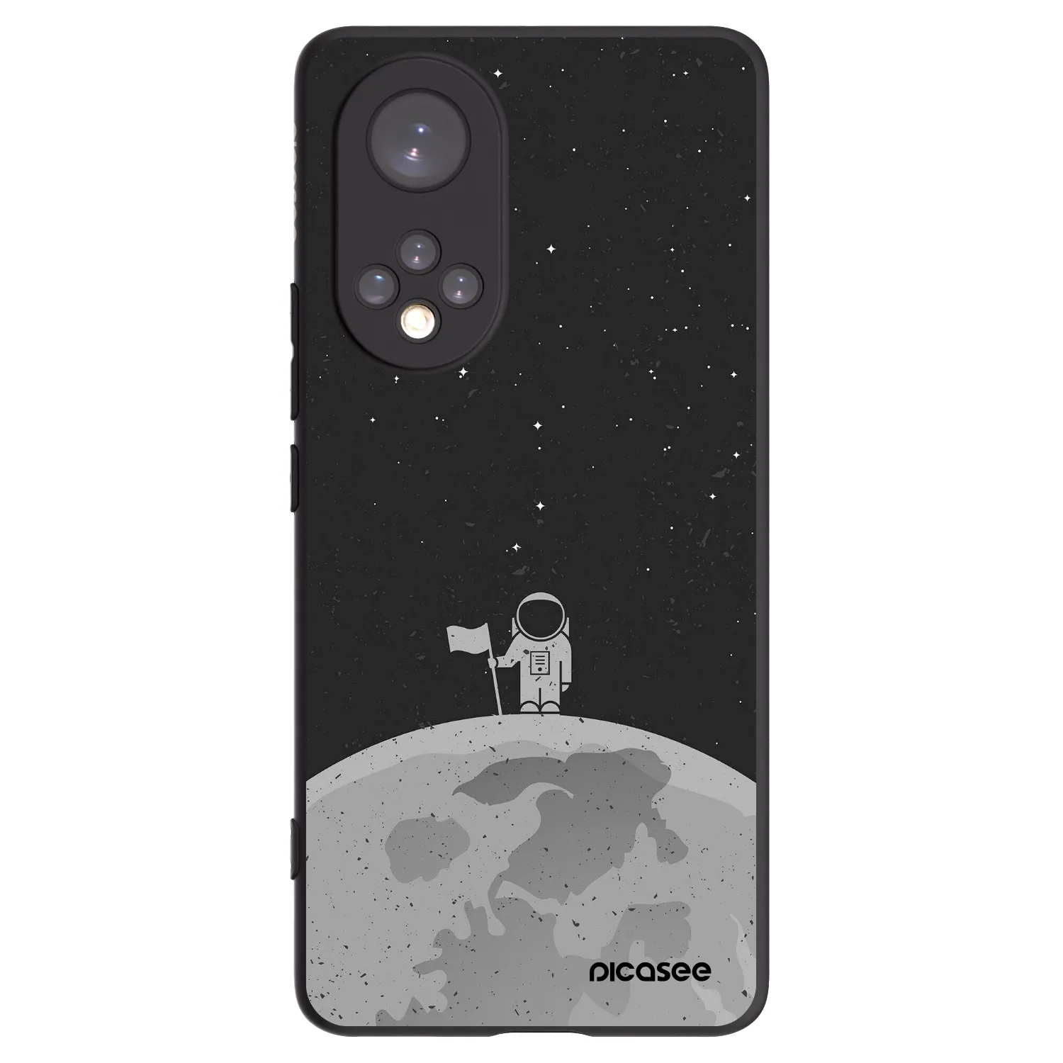 Picasee silikonowe czarne etui na Huawei Nova 9 - Astronaut