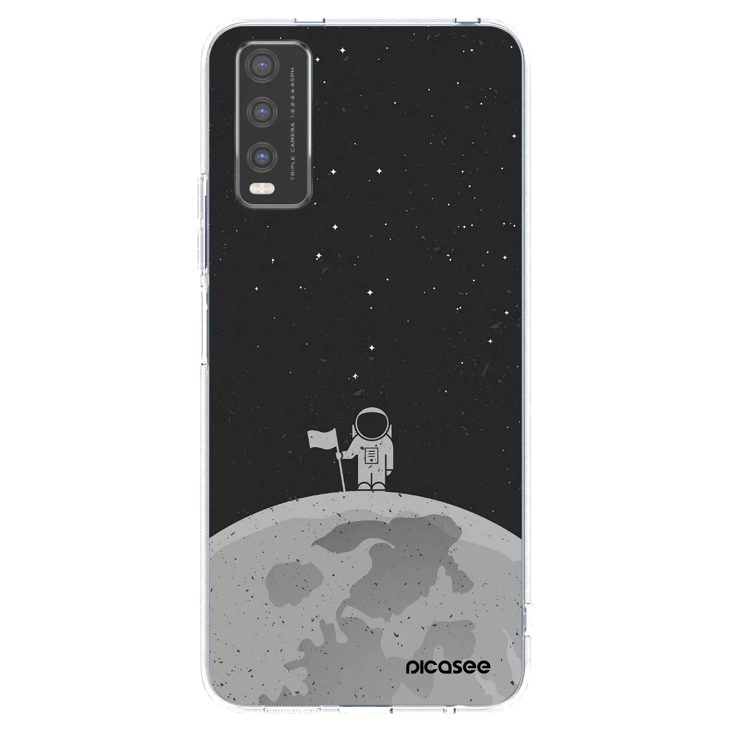 Picasee silikonowe przeźroczyste etui na Vivo Y20s - Astronaut