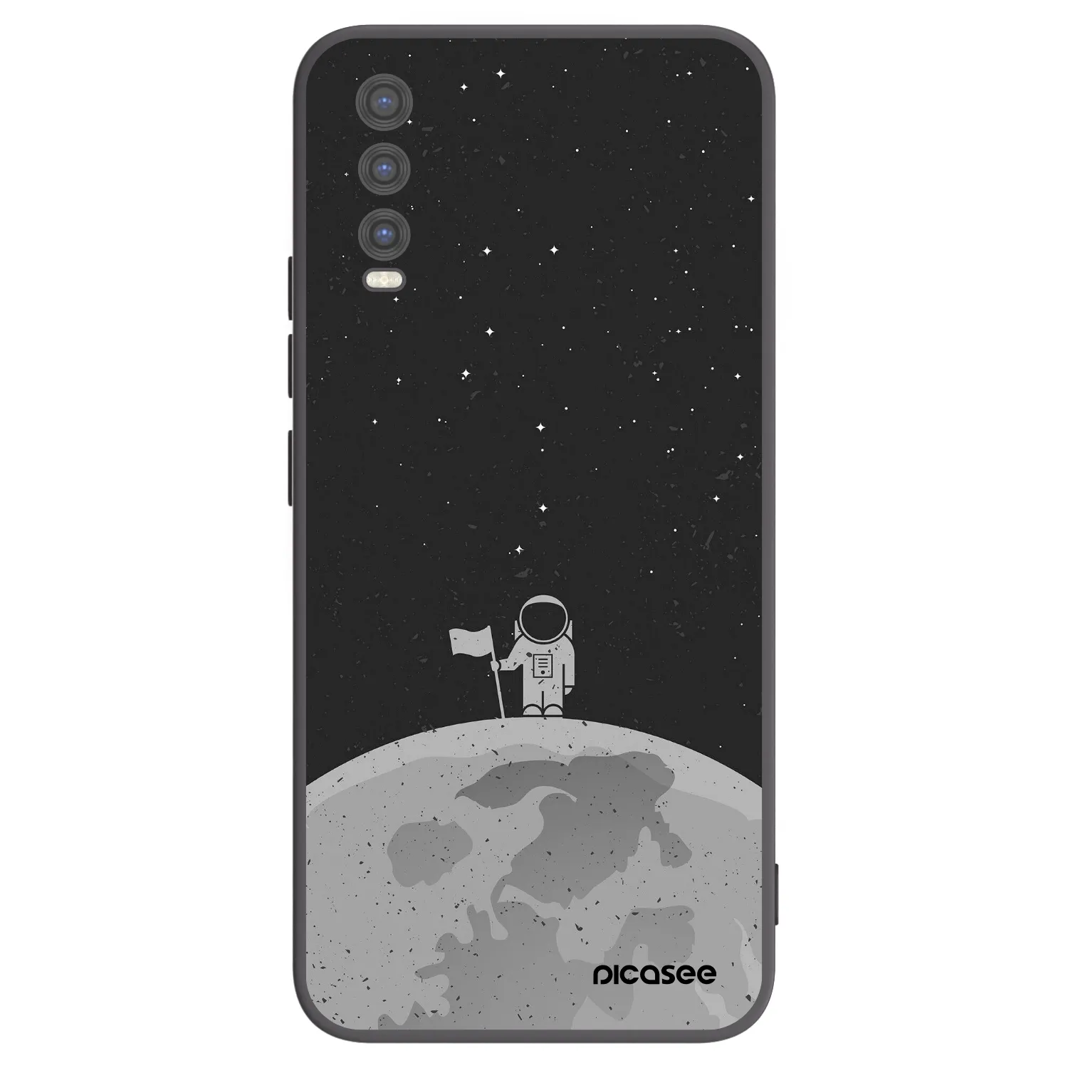 Picasee silikonowe czarne etui na Vivo Y20s - Astronaut