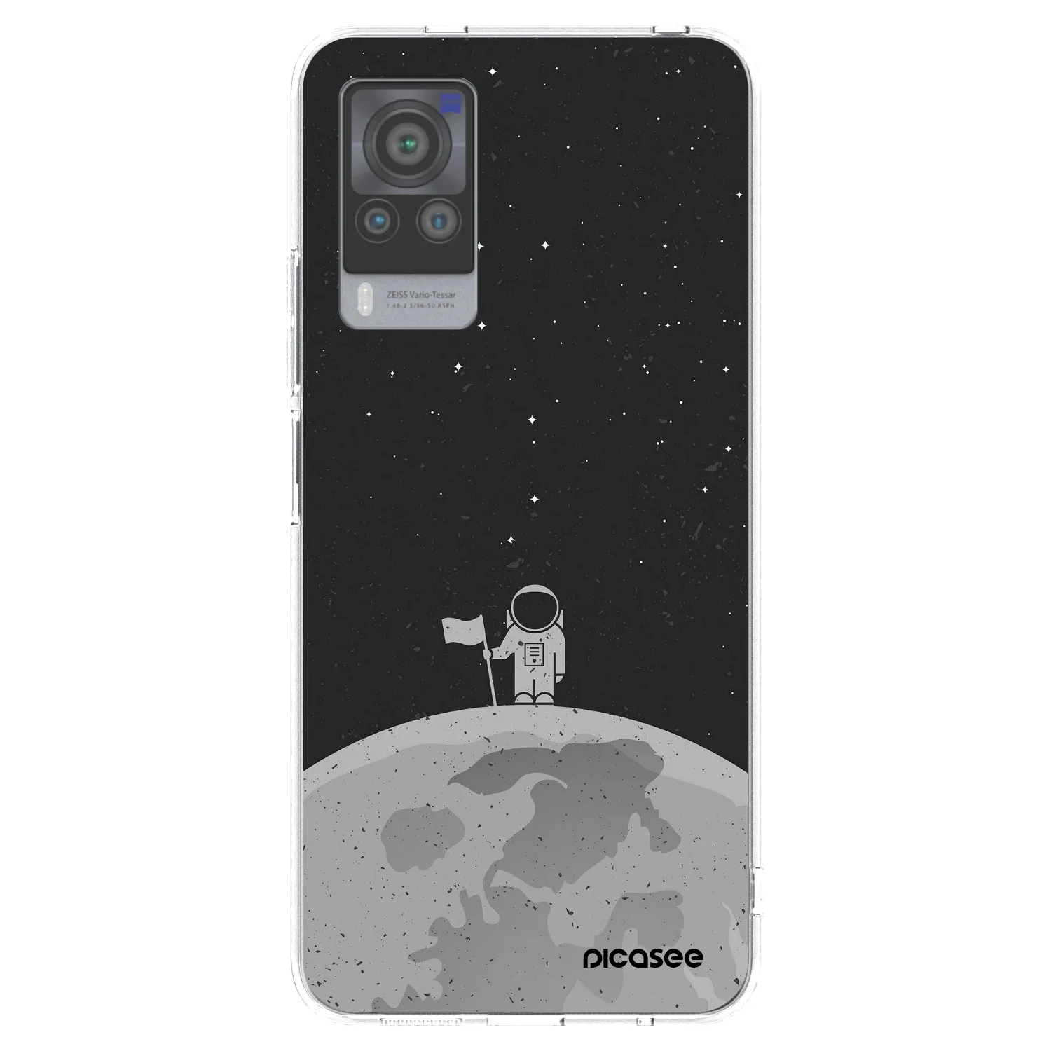 Picasee silikonowe przeźroczyste etui na Vivo X60 Pro 5G - Astronaut