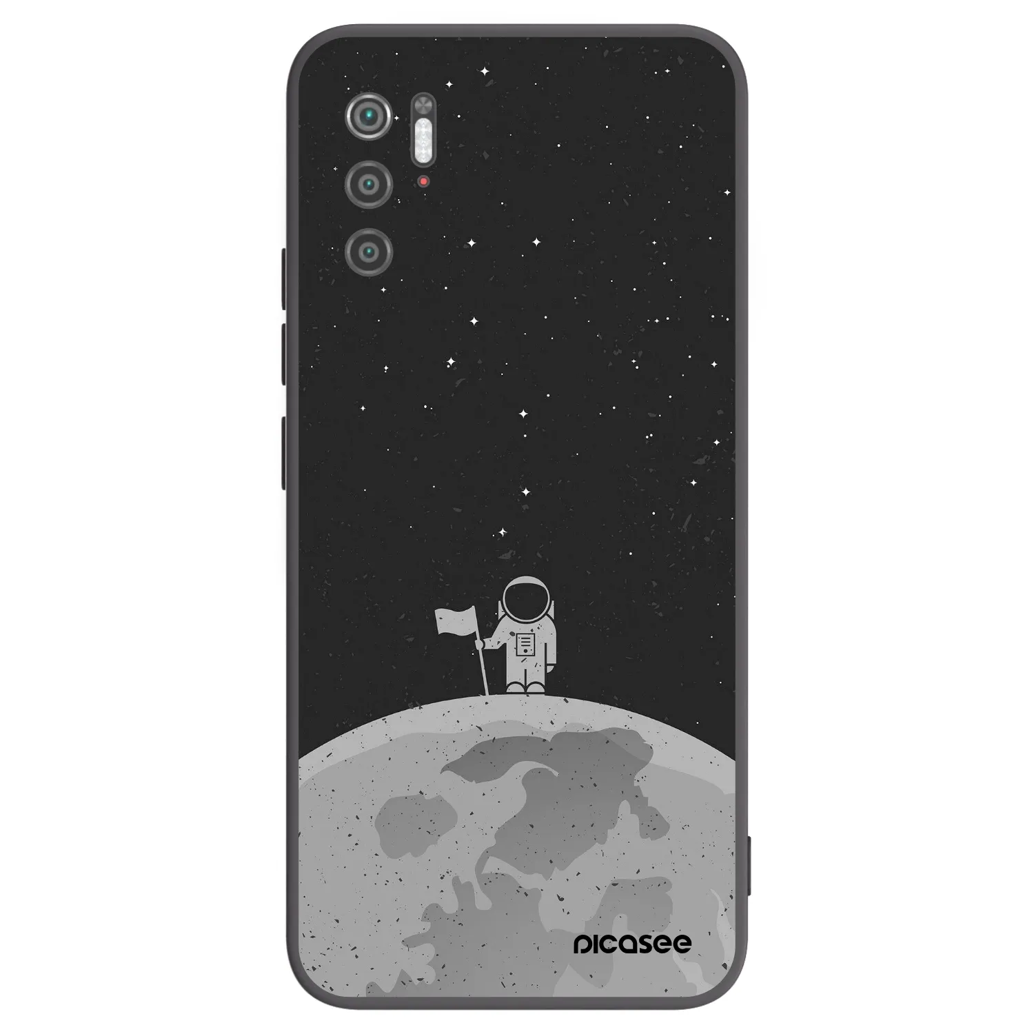 Picasee silikonowe czarne etui na Xiaomi Poco M3 Pro 5G - Astronaut