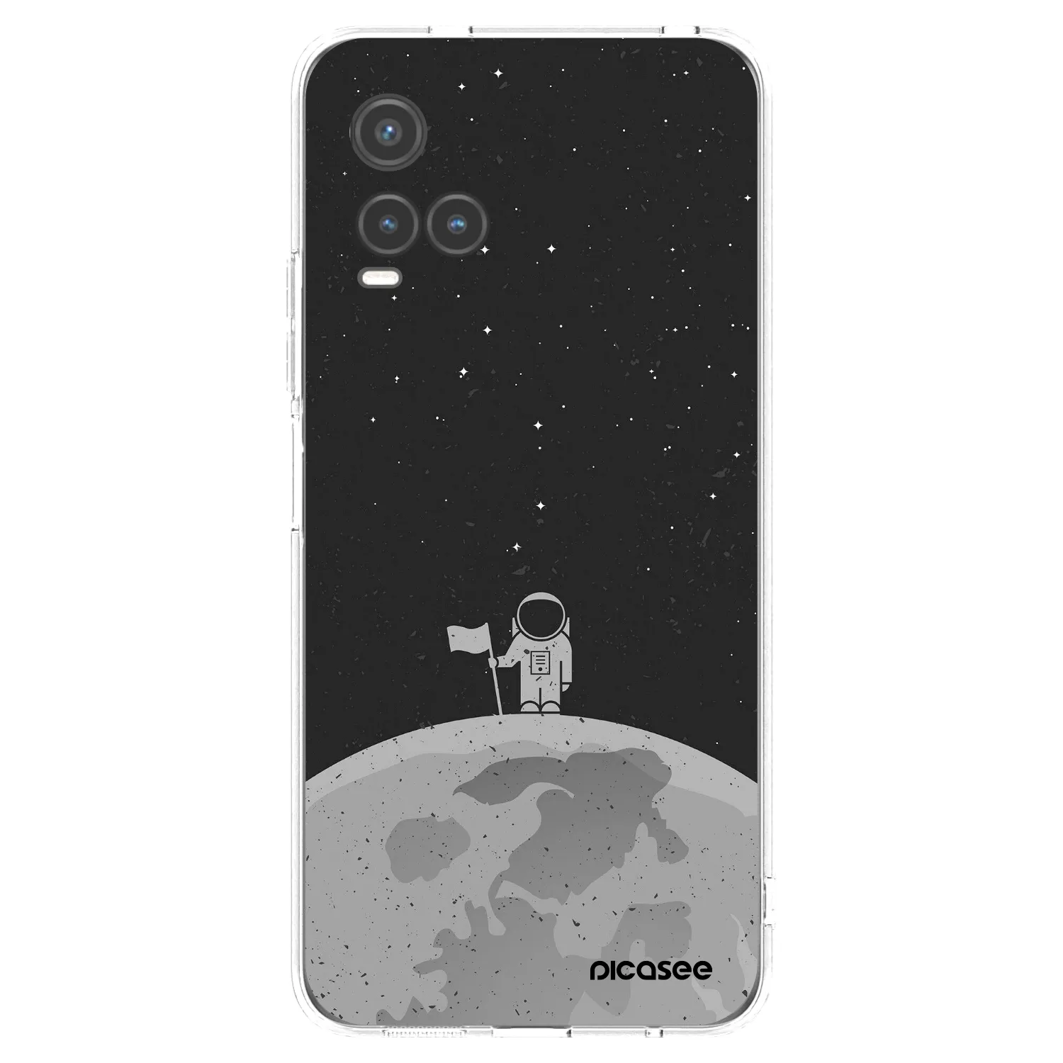 Picasee silikonowe przeźroczyste etui na Vivo Y33s - Astronaut