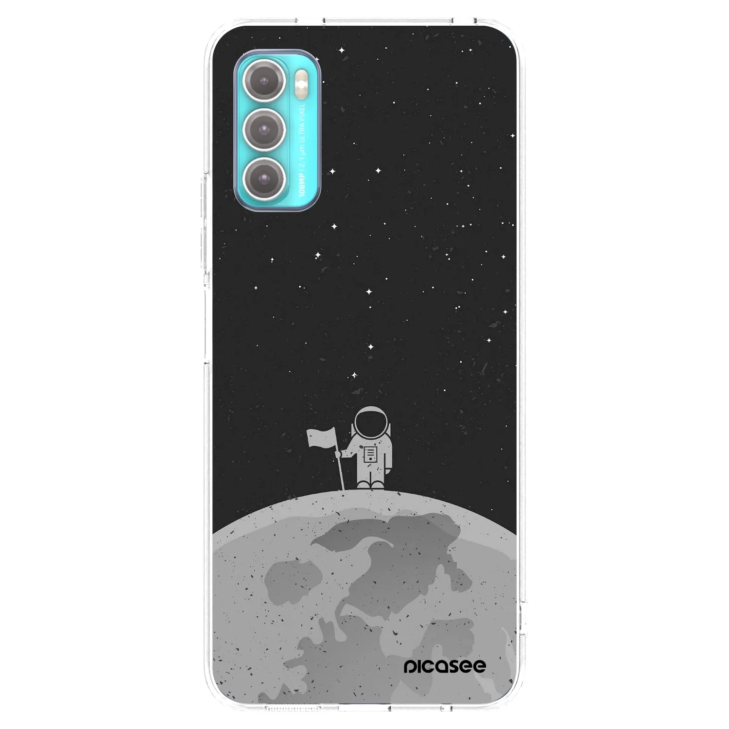 Picasee silikonowe przeźroczyste etui na Motorola Moto G60 - Astronaut