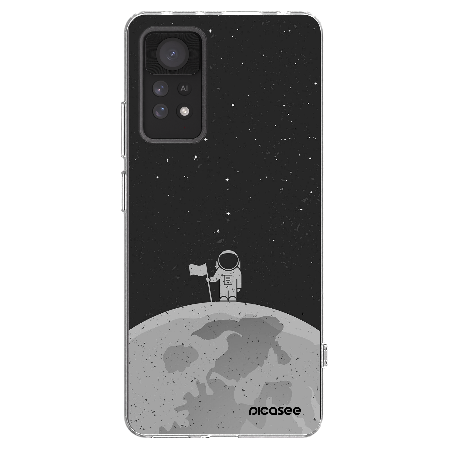 Picasee silikonowe przeźroczyste etui na Xiaomi Redmi Note 11 Pro 5G - Astronaut