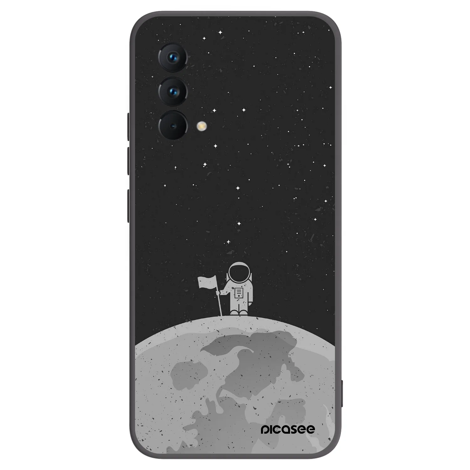 Picasee silikonowe czarne etui na Realme GT Master Edition 5G - Astronaut