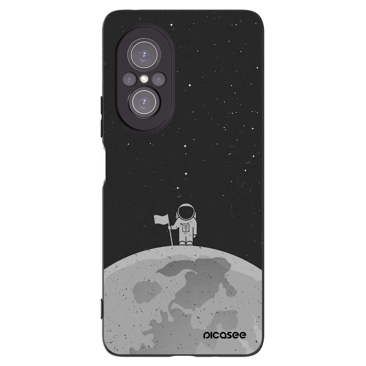 Picasee silikonowe czarne etui na Huawei Nova 9 SE - Astronaut