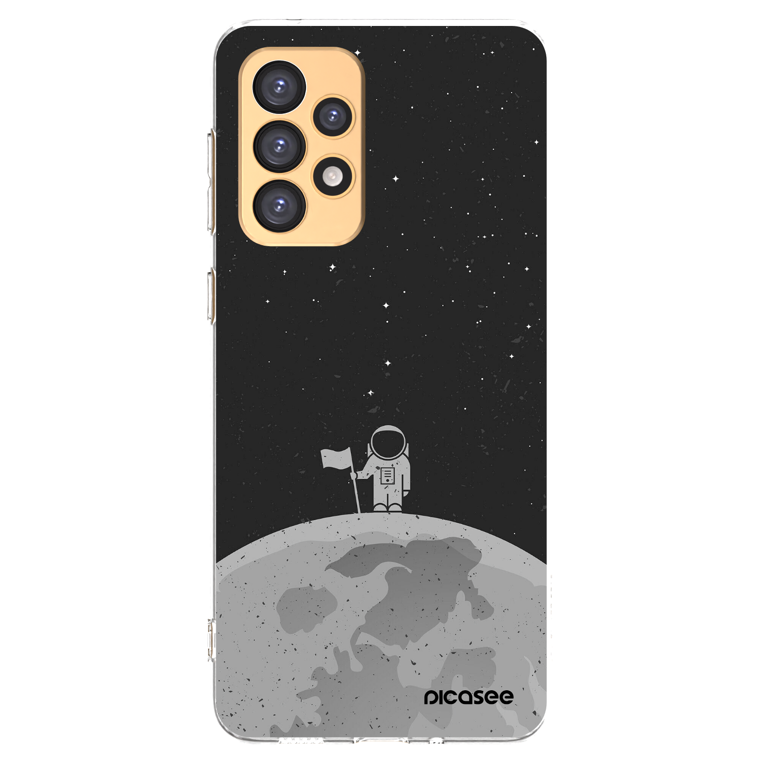 Picasee silikonowe przeźroczyste etui na Samsung Galaxy A33 5G A336 - Astronaut