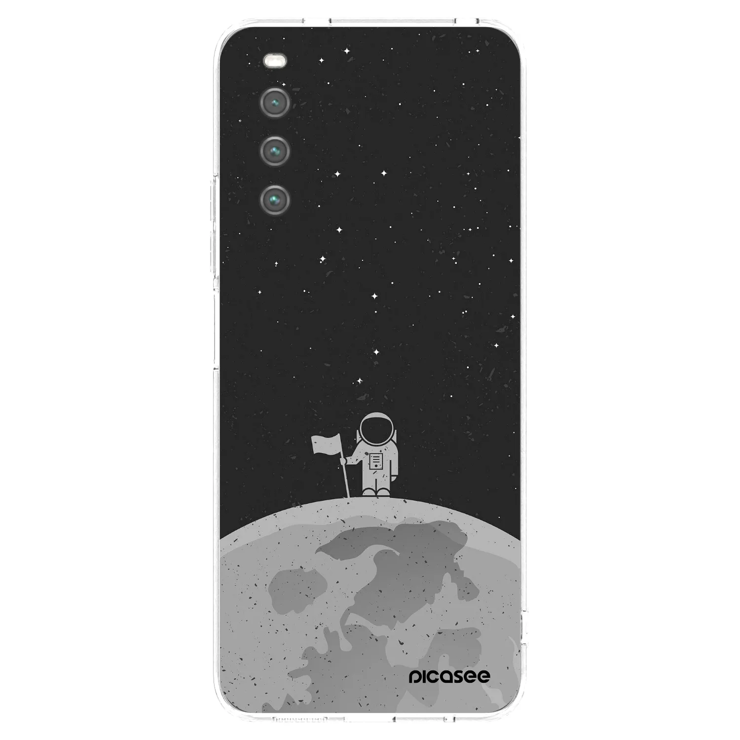 Picasee silikonowe przeźroczyste etui na Sony Xperia 10 IV 5G - Astronaut