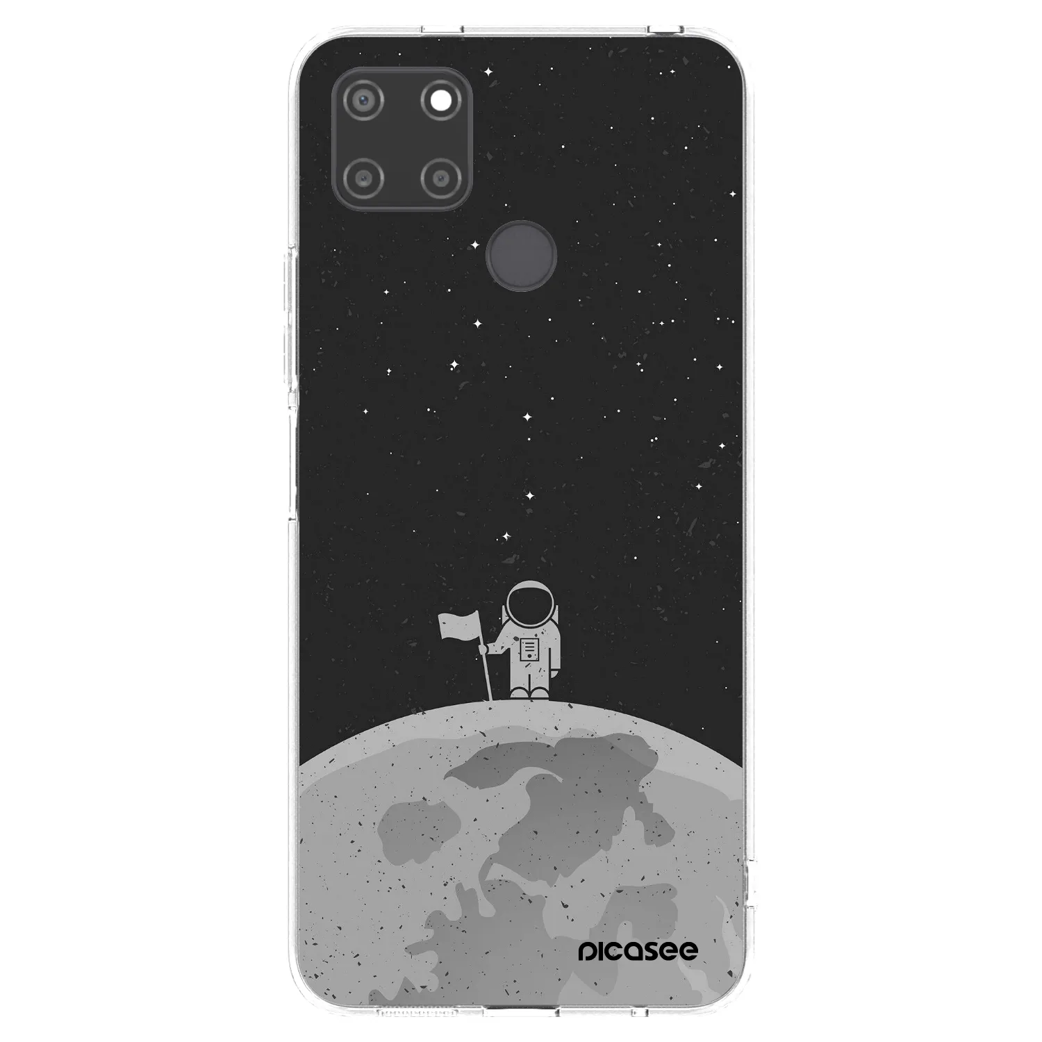 Picasee silikonowe przeźroczyste etui na Realme C21Y - Astronaut