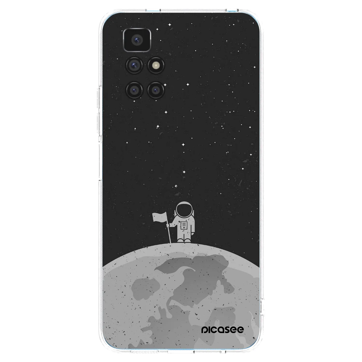 Picasee silikonowe przeźroczyste etui na Xiaomi Redmi 10 (2022) - Astronaut