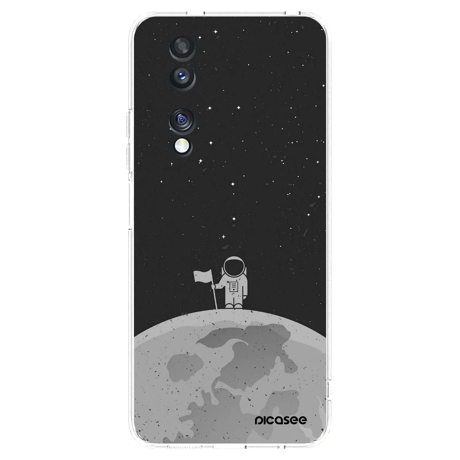 Picasee silikonowe przeźroczyste etui na Honor 70 - Astronaut