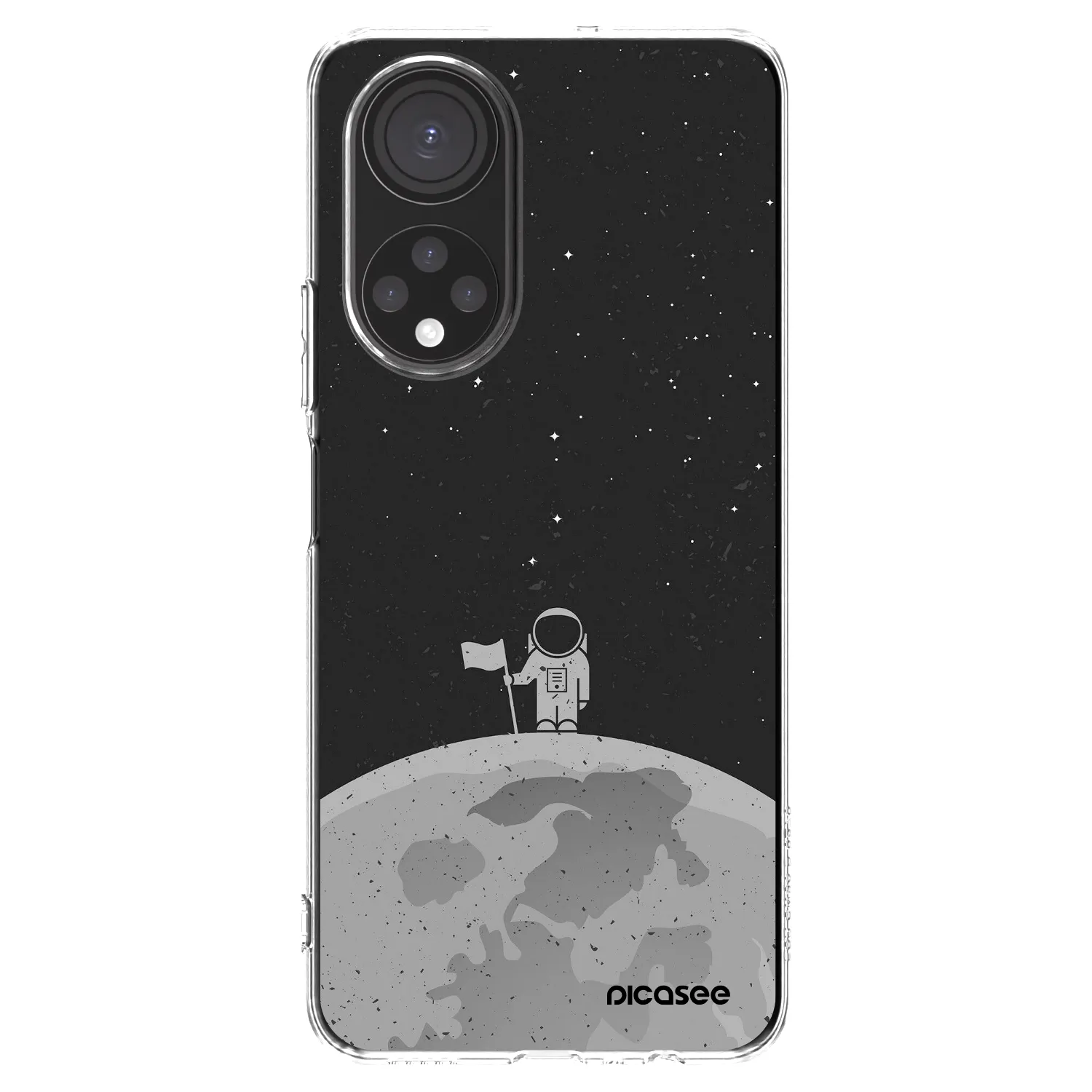 Picasee silikonowe przeźroczyste etui na Honor X7 - Astronaut