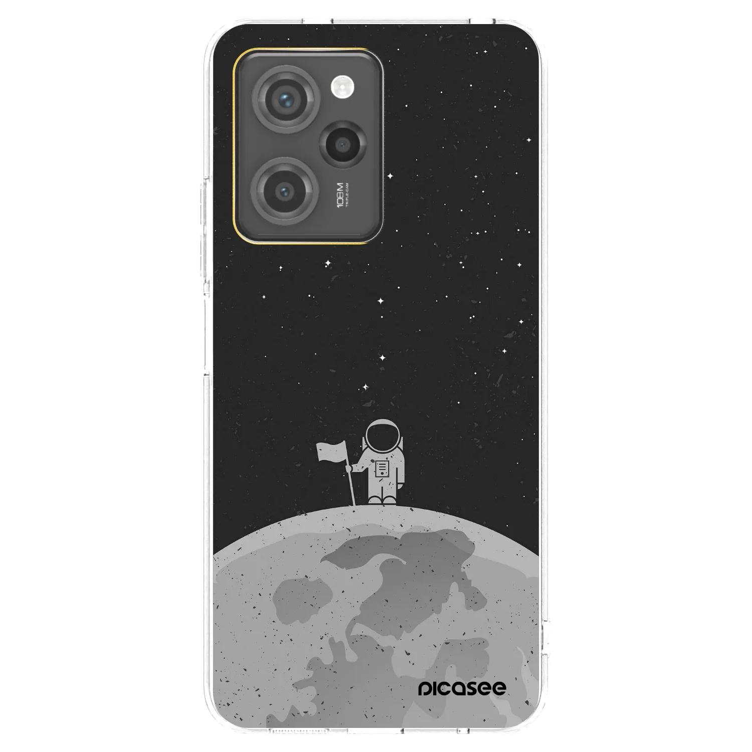 Picasee silikonowe przeźroczyste etui na Xiaomi Poco X5 Pro - Astronaut