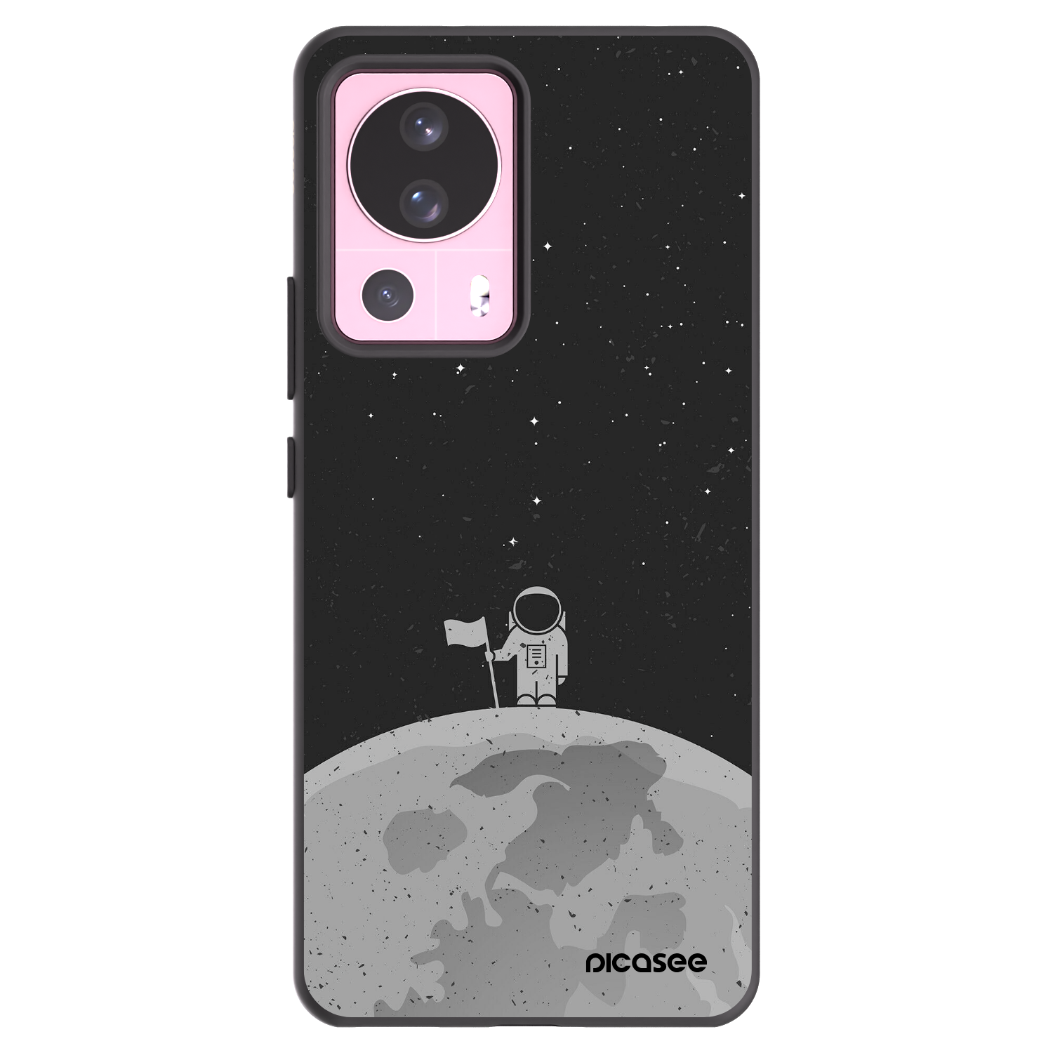 Picasee silikonowe czarne etui na Xiaomi 13 Lite - Astronaut