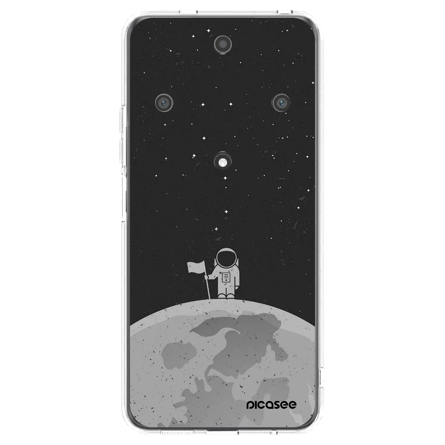 Picasee silikonowe przeźroczyste etui na Honor Magic5 Lite 5G - Astronaut