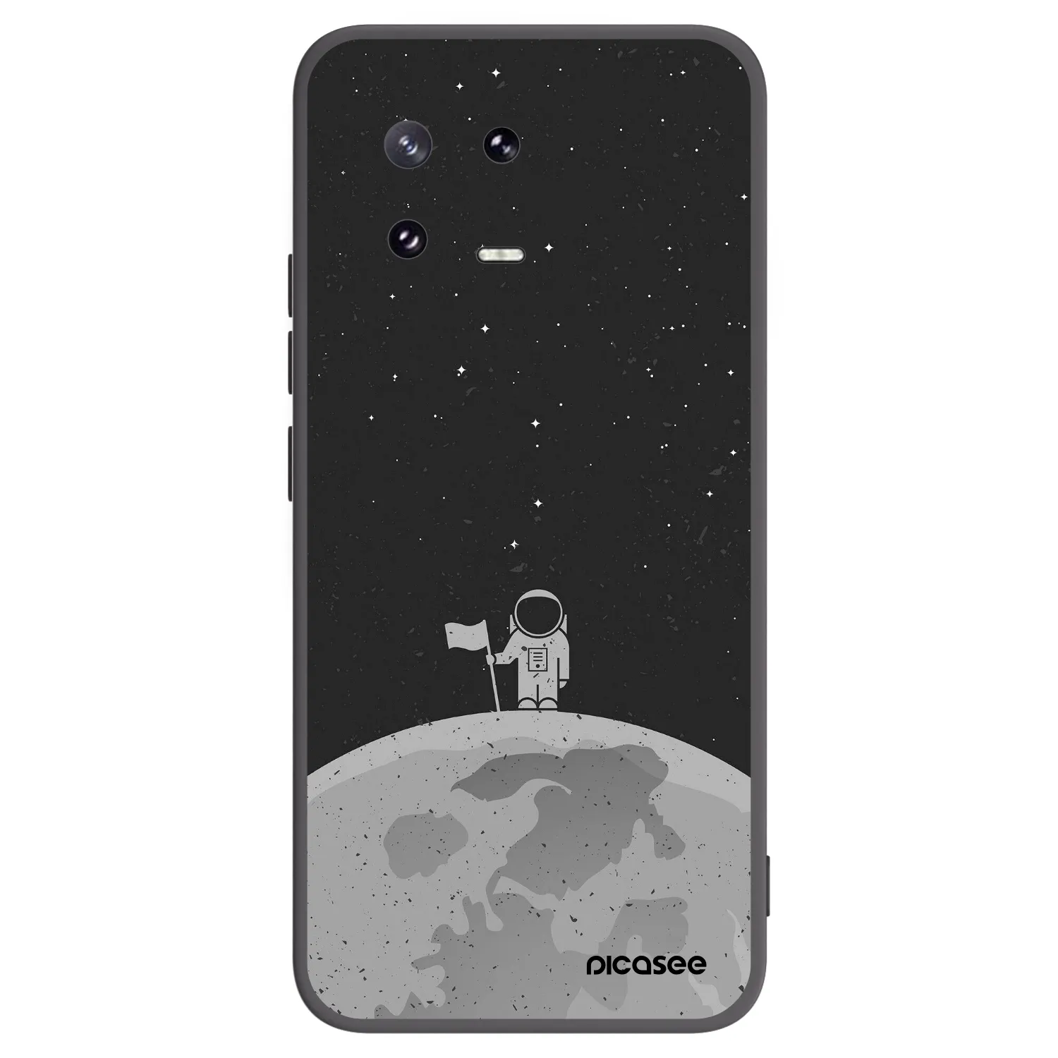 Picasee silikonowe czarne etui na Xiaomi 13 Pro - Astronaut