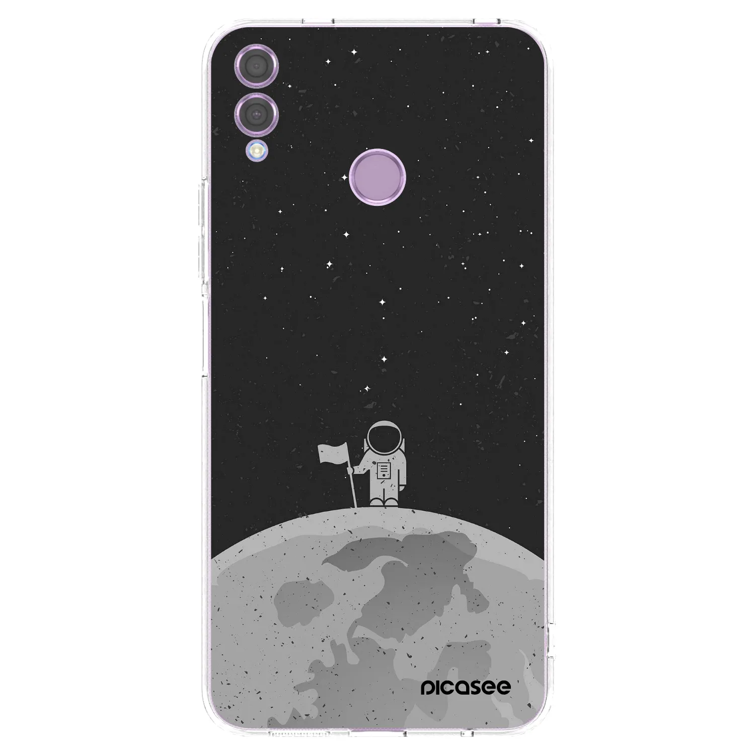 Picasee silikonowe przeźroczyste etui na Honor 8X - Astronaut
