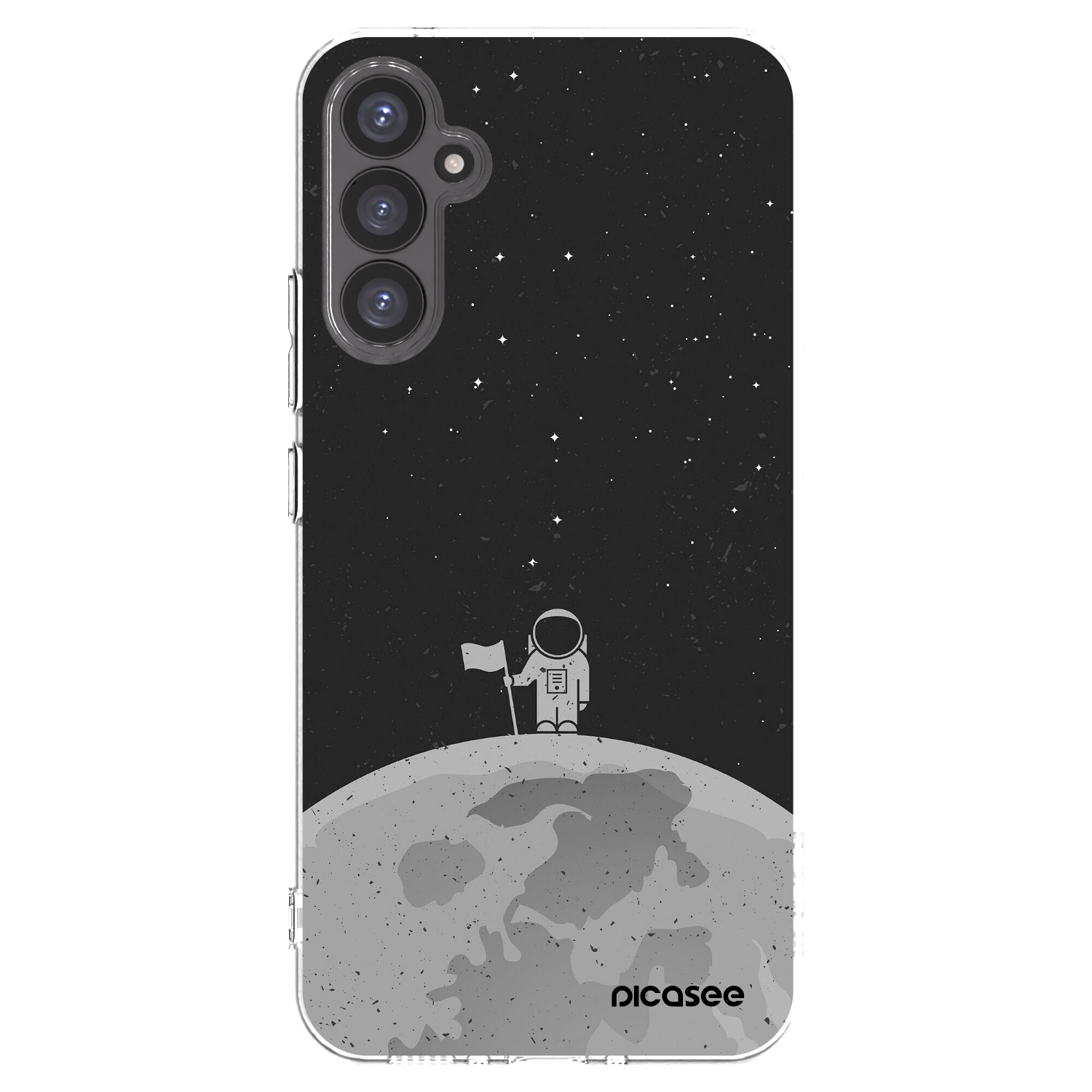 Picasee silikonowe przeźroczyste etui na Samsung Galaxy A34 5G A346B - Astronaut