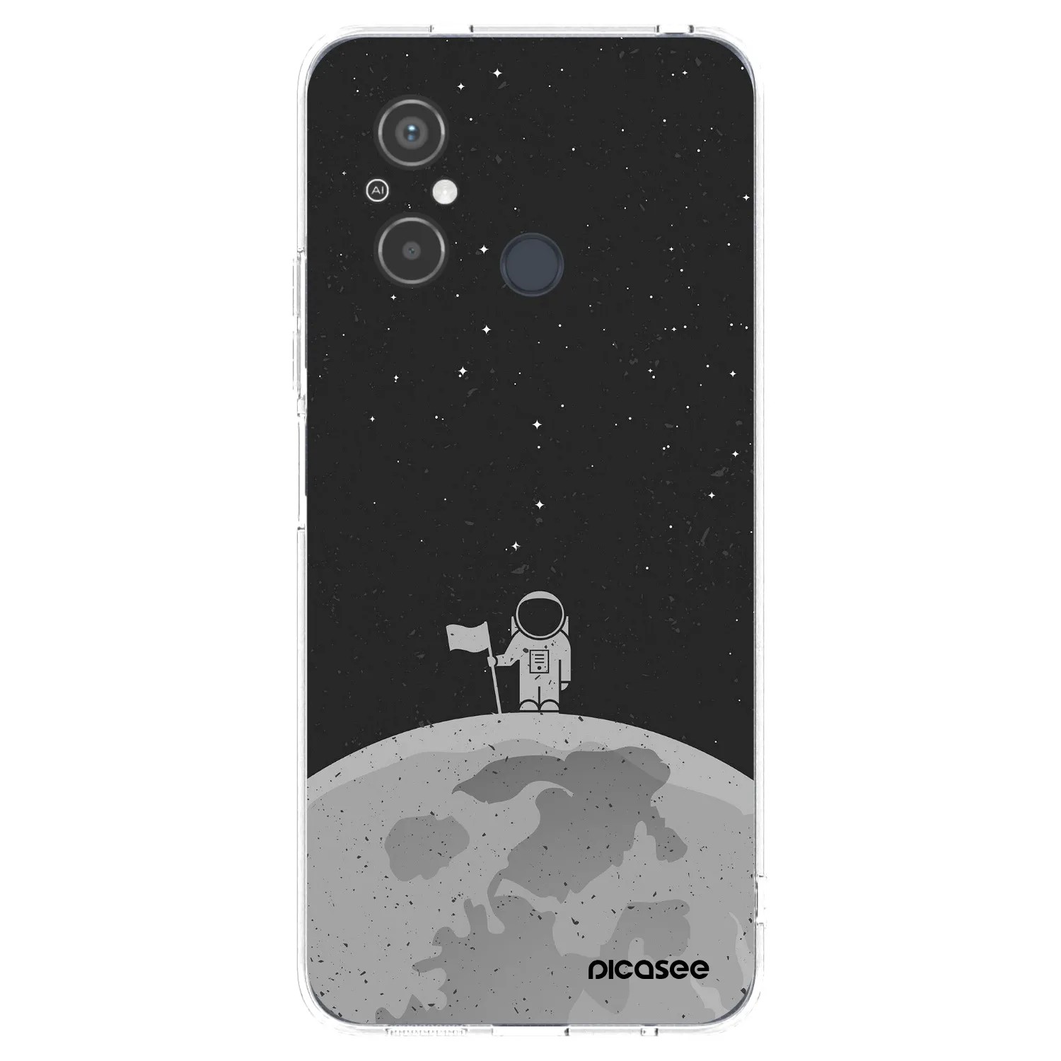 Picasee silikonowe przeźroczyste etui na Xiaomi Redmi 12C - Astronaut