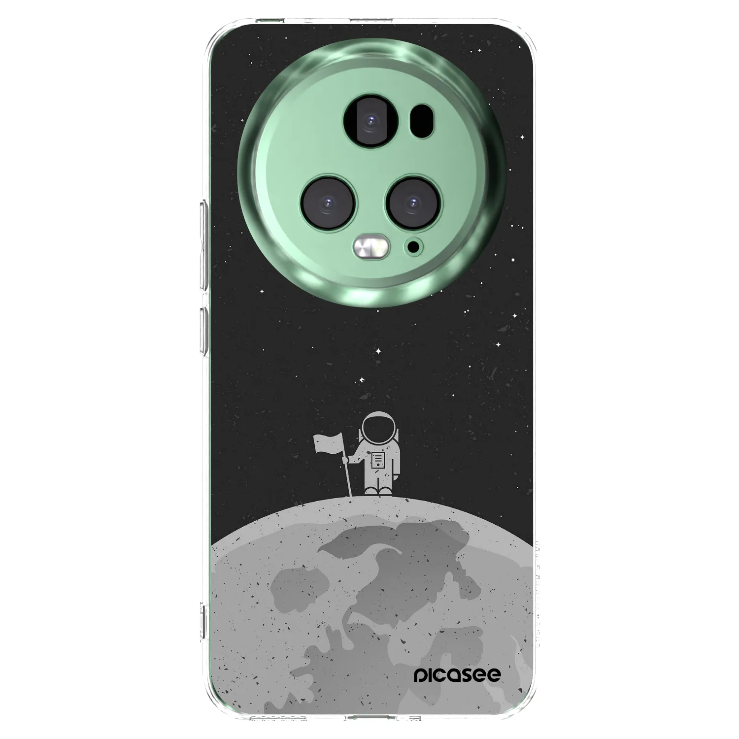 Picasee silikonowe przeźroczyste etui na Honor Magic5 Pro - Astronaut