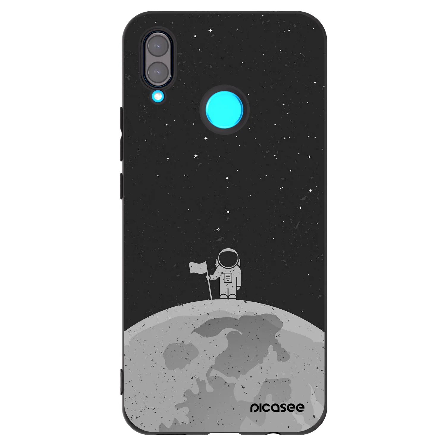 Picasee silikonowe czarne etui na Huawei Nova 3 - Astronaut