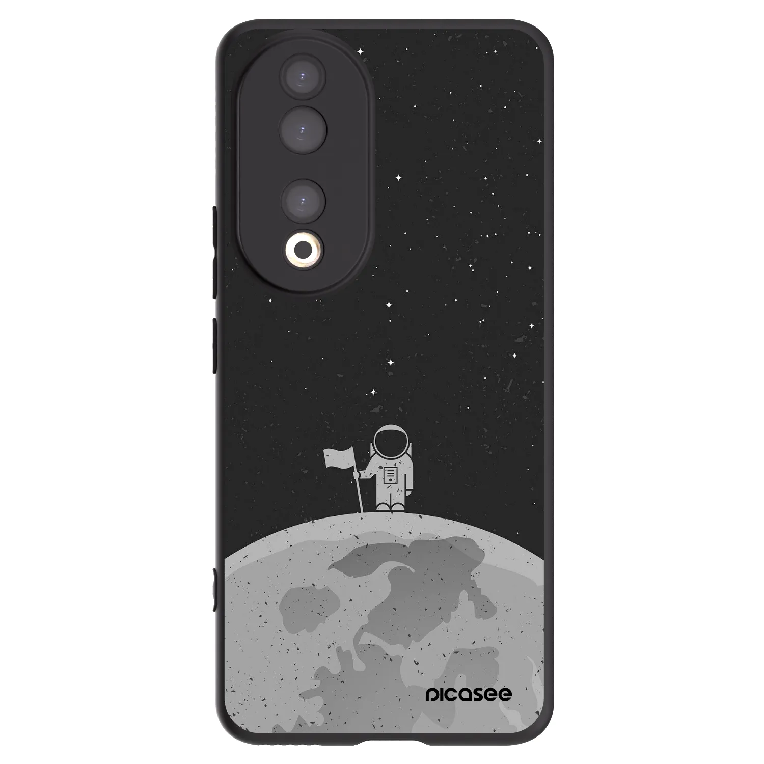 Picasee silikonowe czarne etui na Honor 90 5G - Astronaut