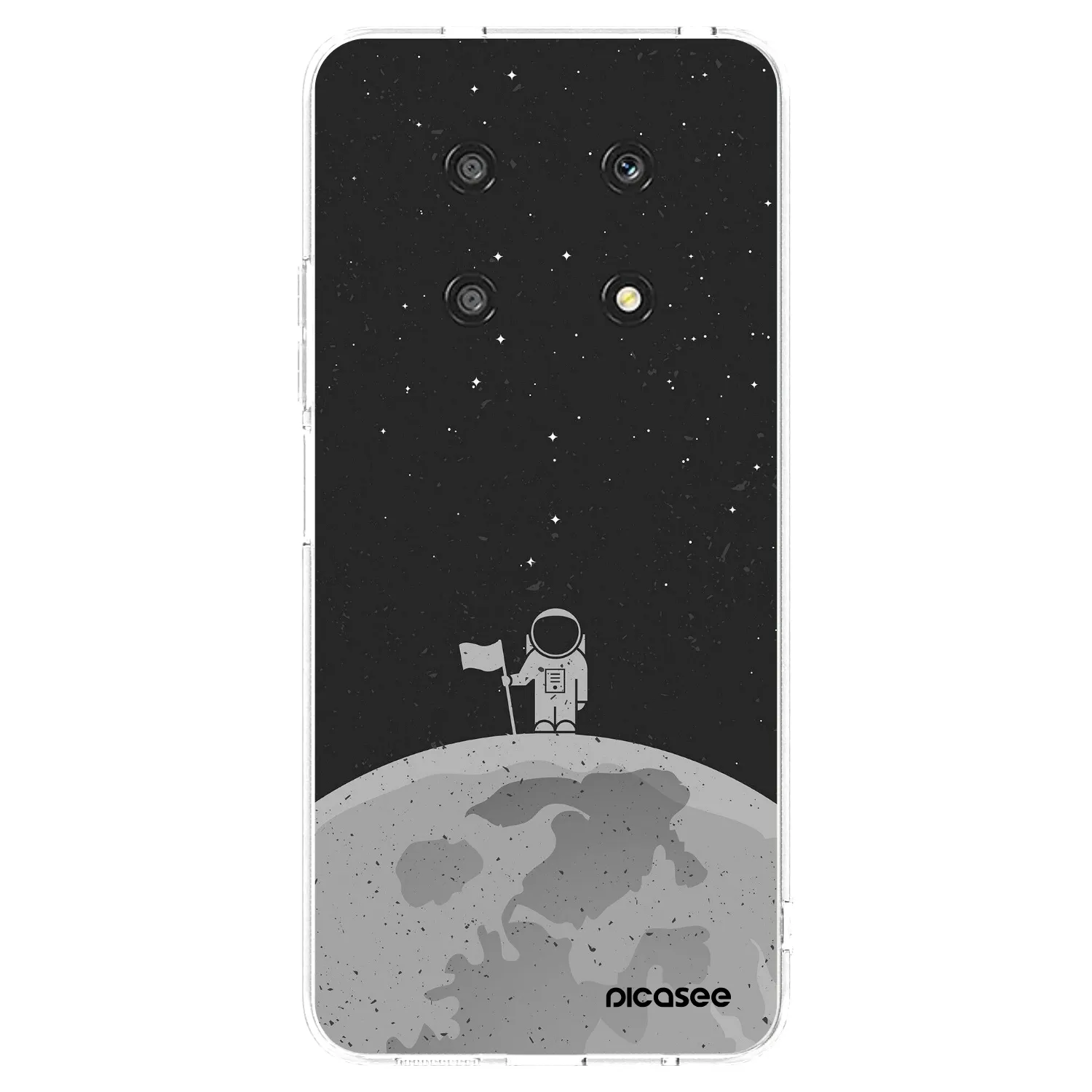 Picasee silikonowe przeźroczyste etui na Honor Magic4 Lite 5G - Astronaut