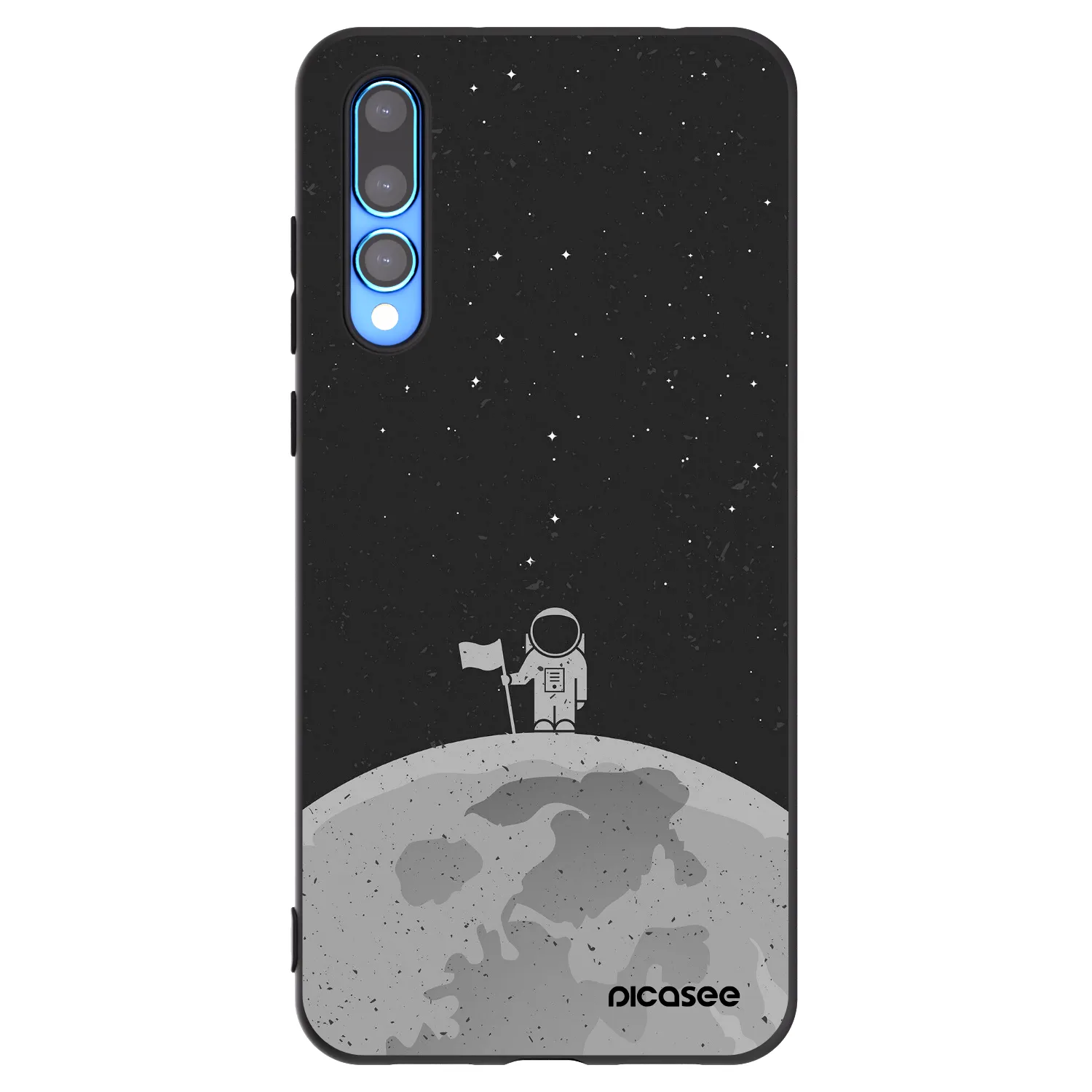 Picasee silikonowe czarne etui na Huawei P20 Pro - Astronaut
