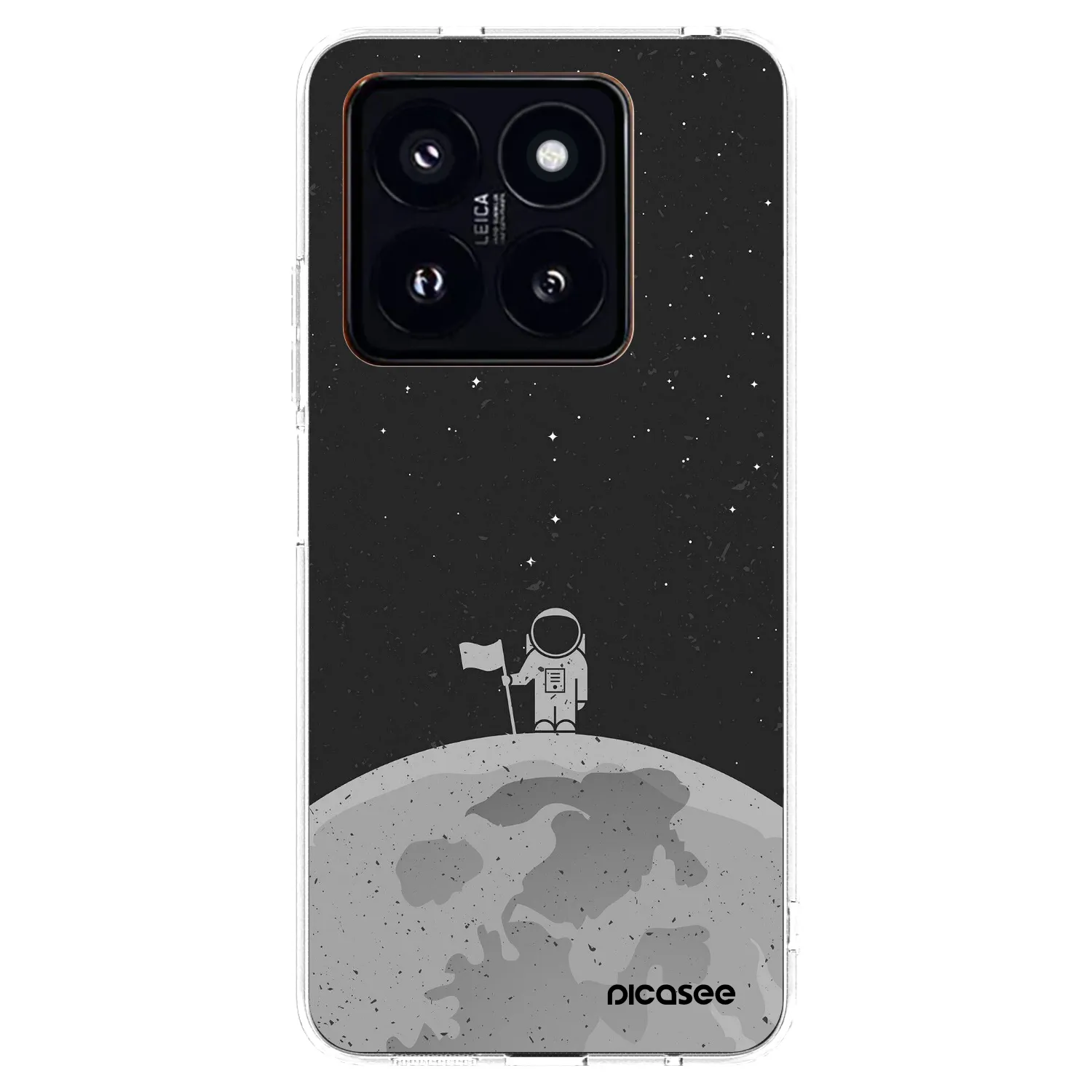 Picasee silikonowe przeźroczyste etui na Xiaomi 14 Pro - Astronaut