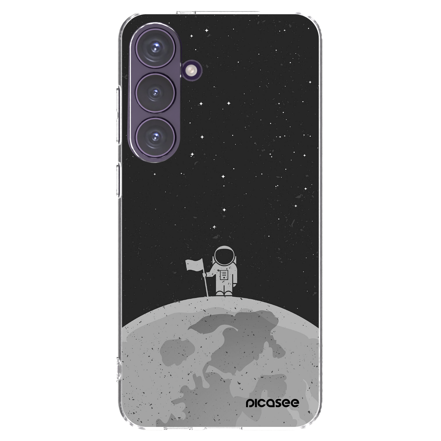 Picasee silikonowe przeźroczyste etui na Samsung Galaxy S24+ S926B 5G - Astronaut