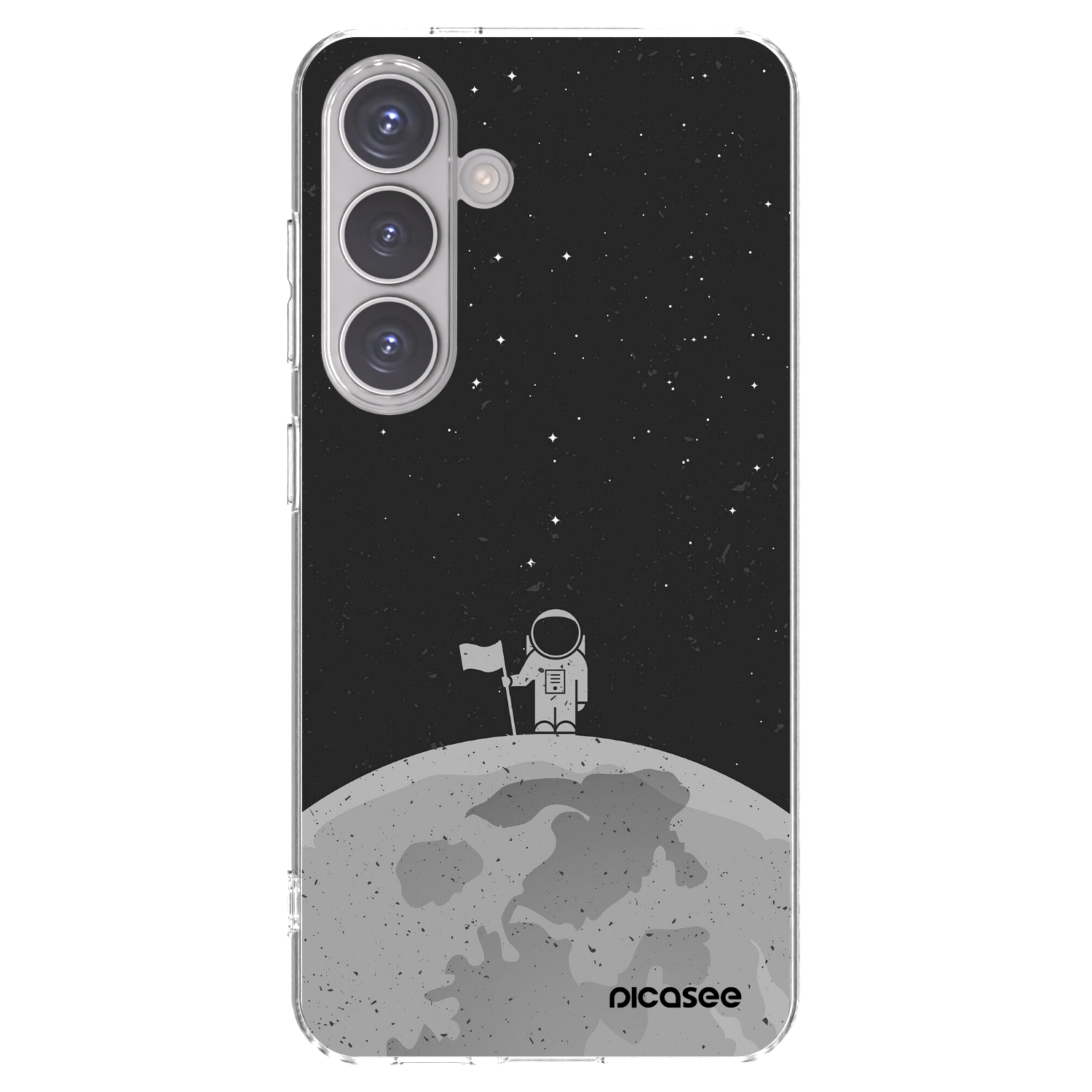 Picasee silikonowe przeźroczyste etui na Samsung Galaxy S24 S921B 5G - Astronaut