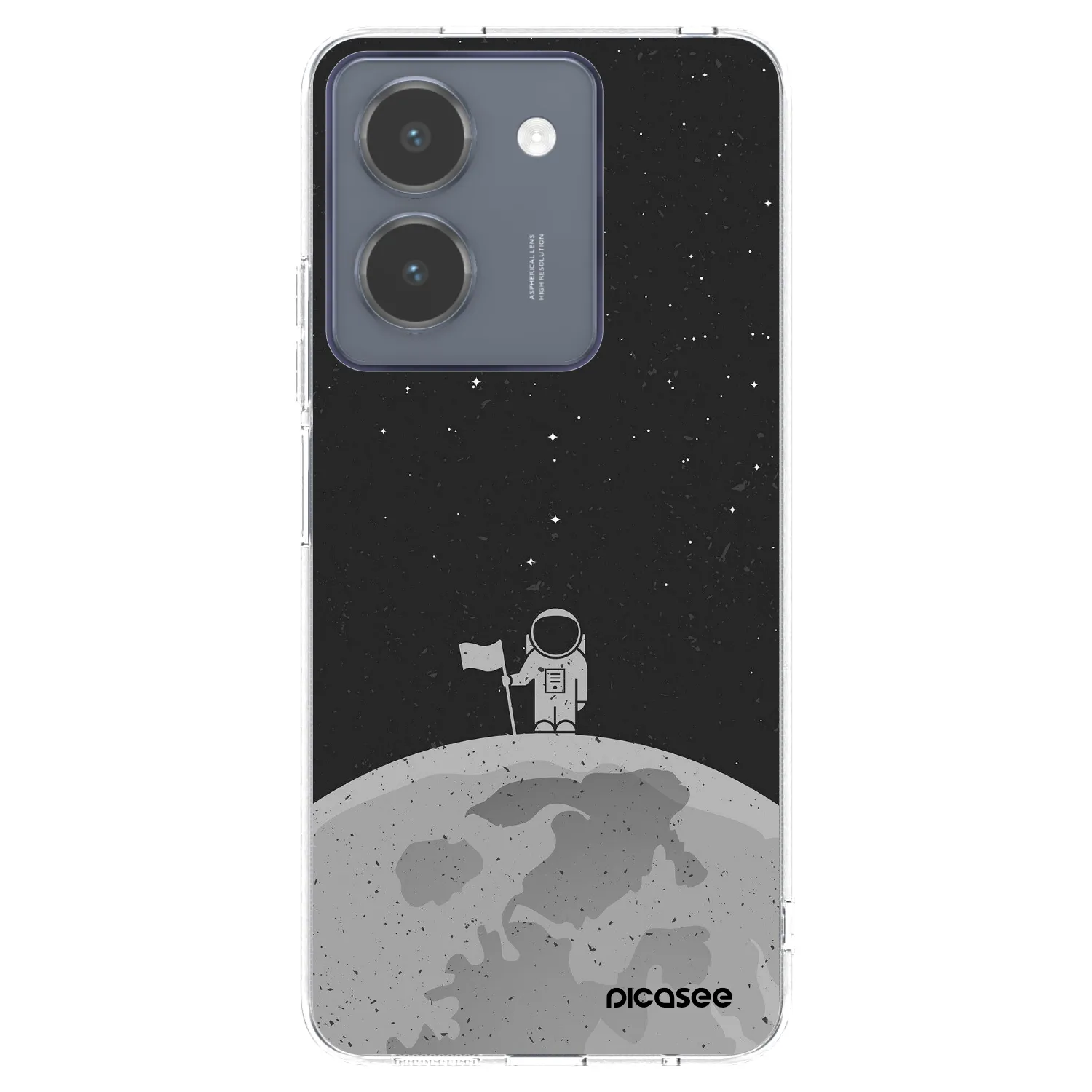 Picasee silikonowe przeźroczyste etui na Vivo Y36 4G - Astronaut