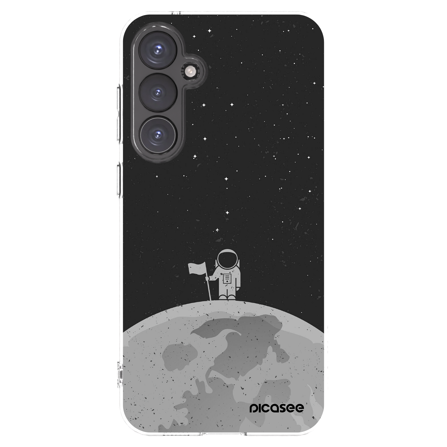 Picasee silikonowe przeźroczyste etui na Samsung Galaxy S23 FE S711B - Astronaut