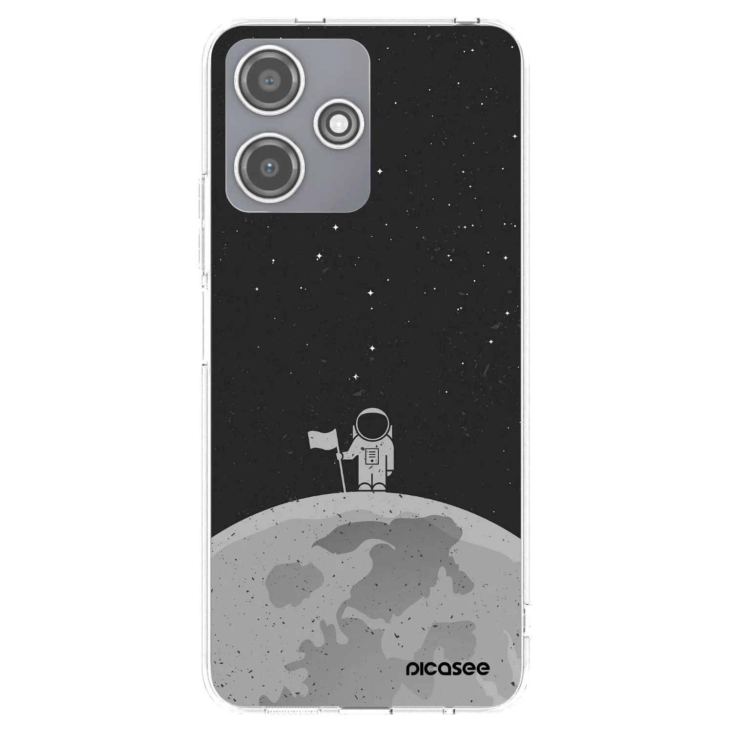 Picasee silikonowe przeźroczyste etui na Xiaomi Redmi 12 5G - Astronaut