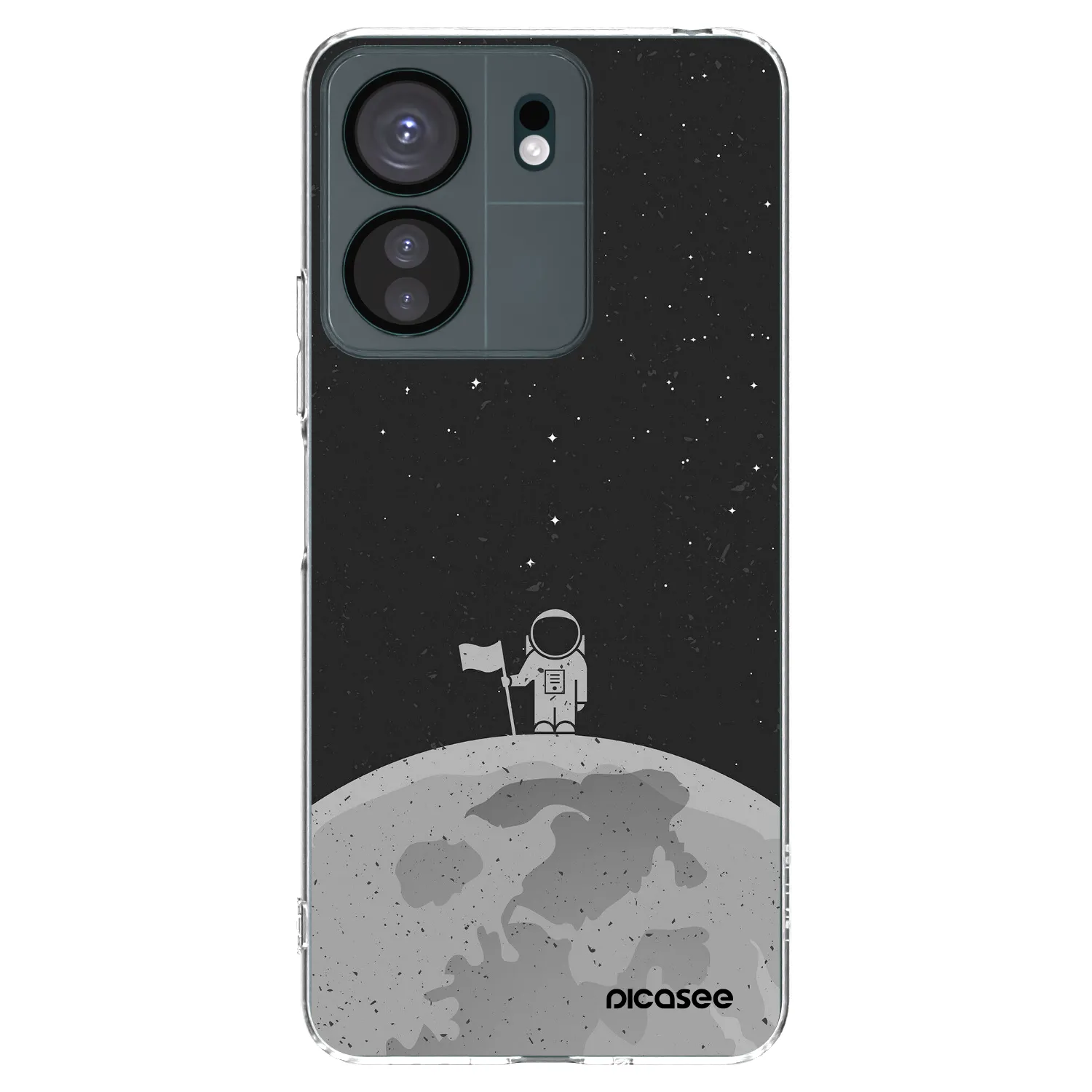 Picasee silikonowe przeźroczyste etui na Xiaomi Redmi 13C 4G - Astronaut