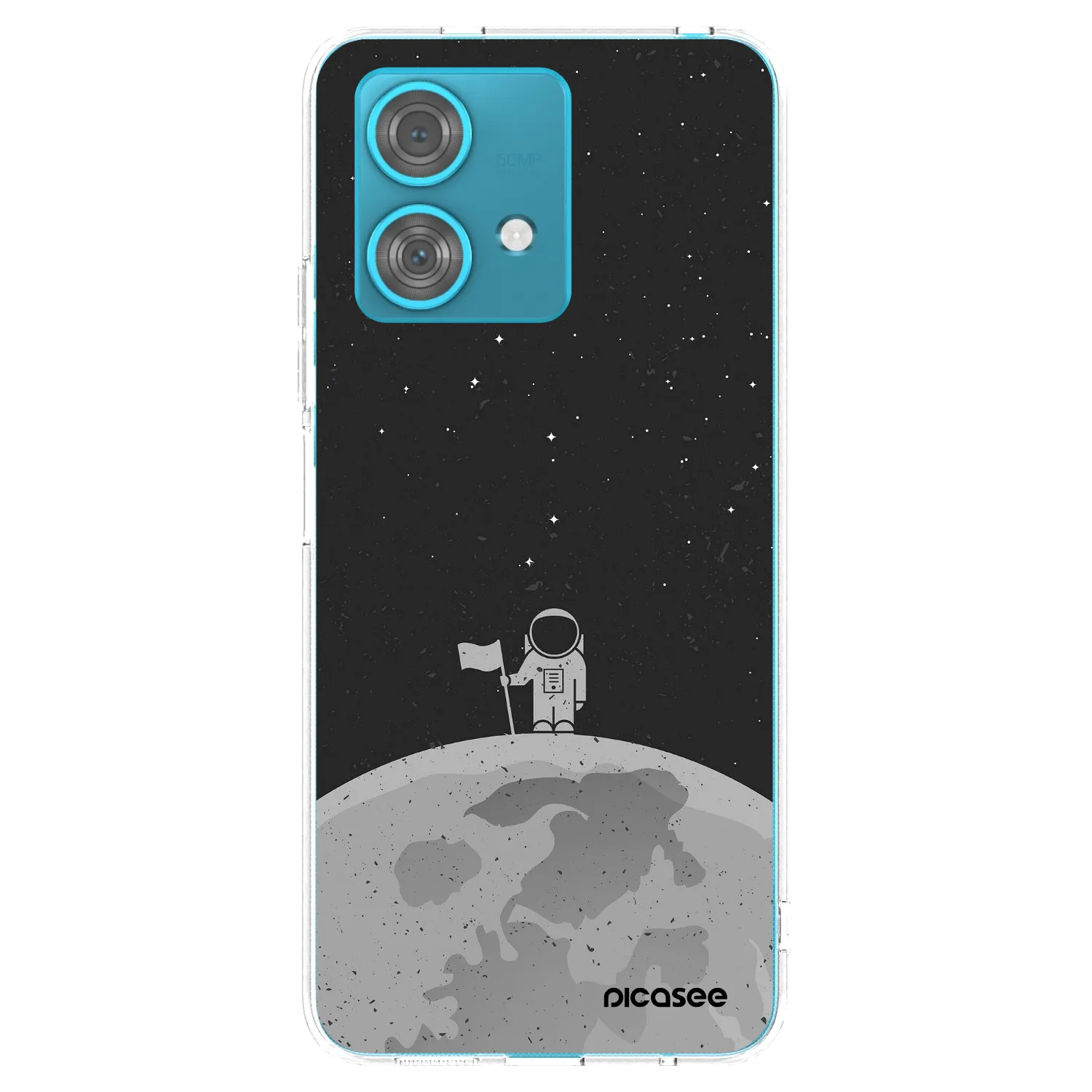Picasee silikonowe przeźroczyste etui na Motorola Edge 40 Neo - Astronaut