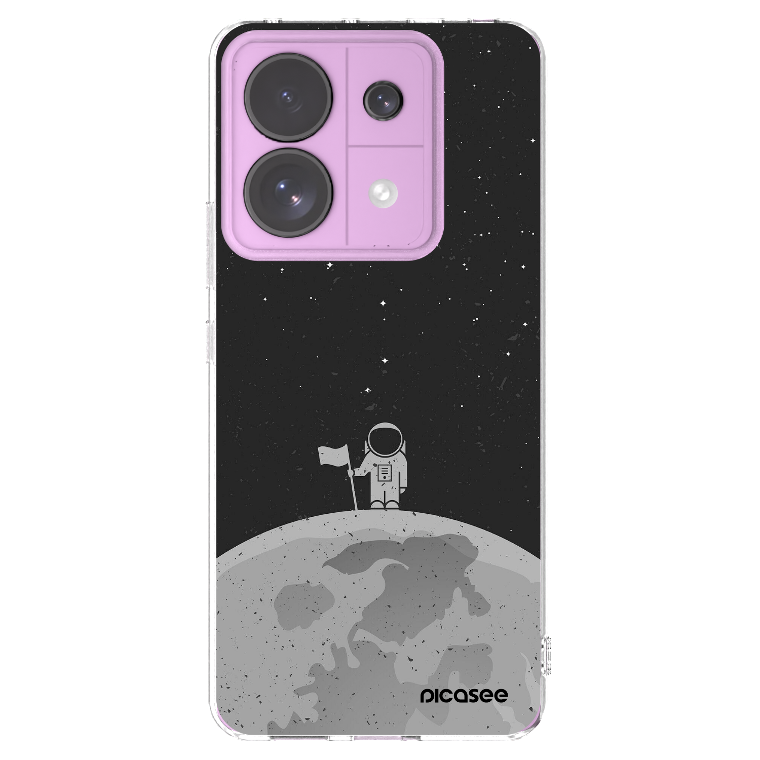 Picasee silikonowe przeźroczyste etui na Xiaomi Redmi Note 13 Pro 5G - Astronaut