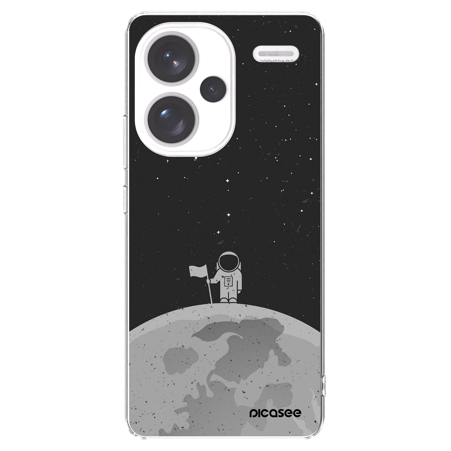 Picasee silikonowe przeźroczyste etui na Xiaomi Redmi Note 13 Pro+ 5G - Astronaut