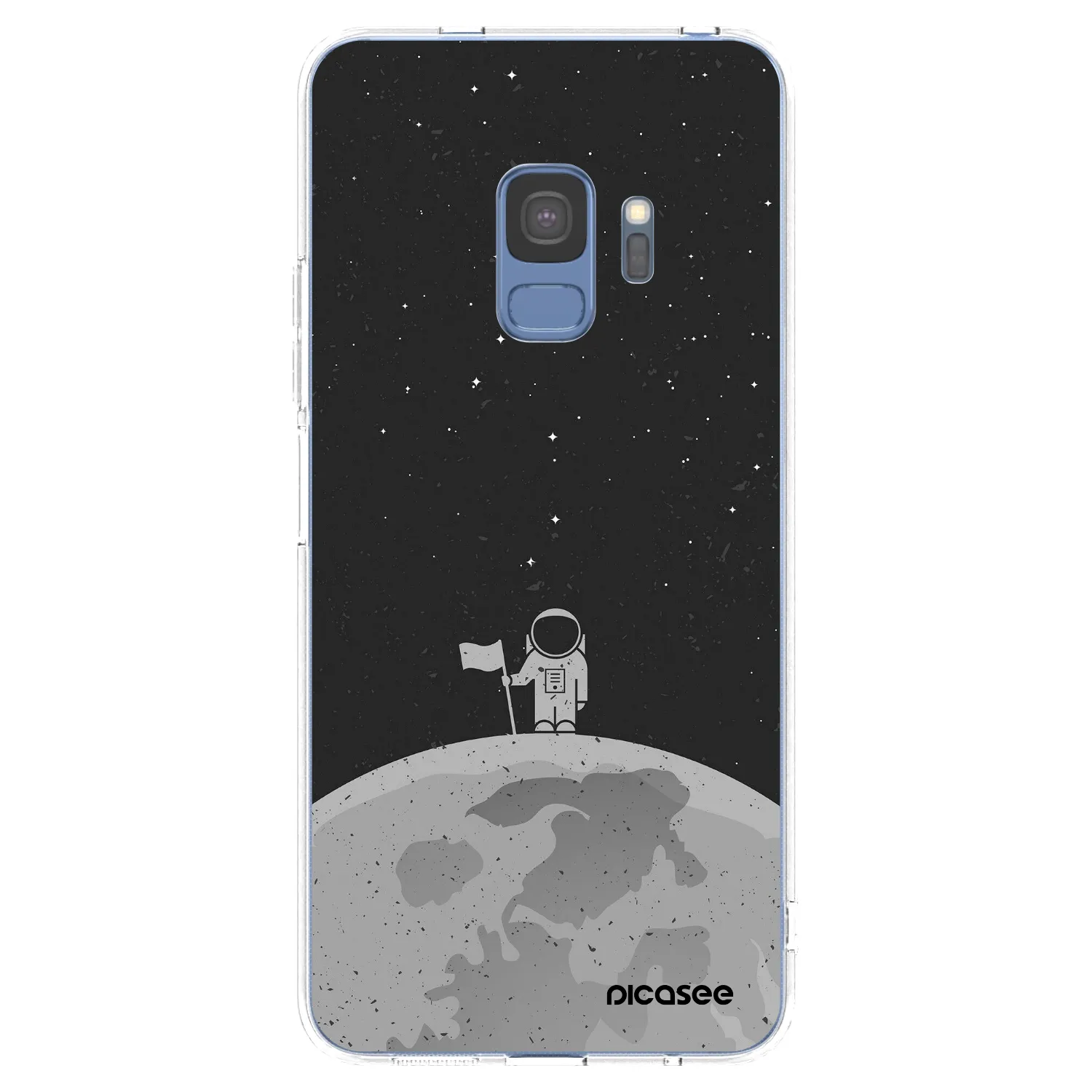 Picasee silikonowe przeźroczyste etui na Samsung Galaxy S9 G960F - Astronaut