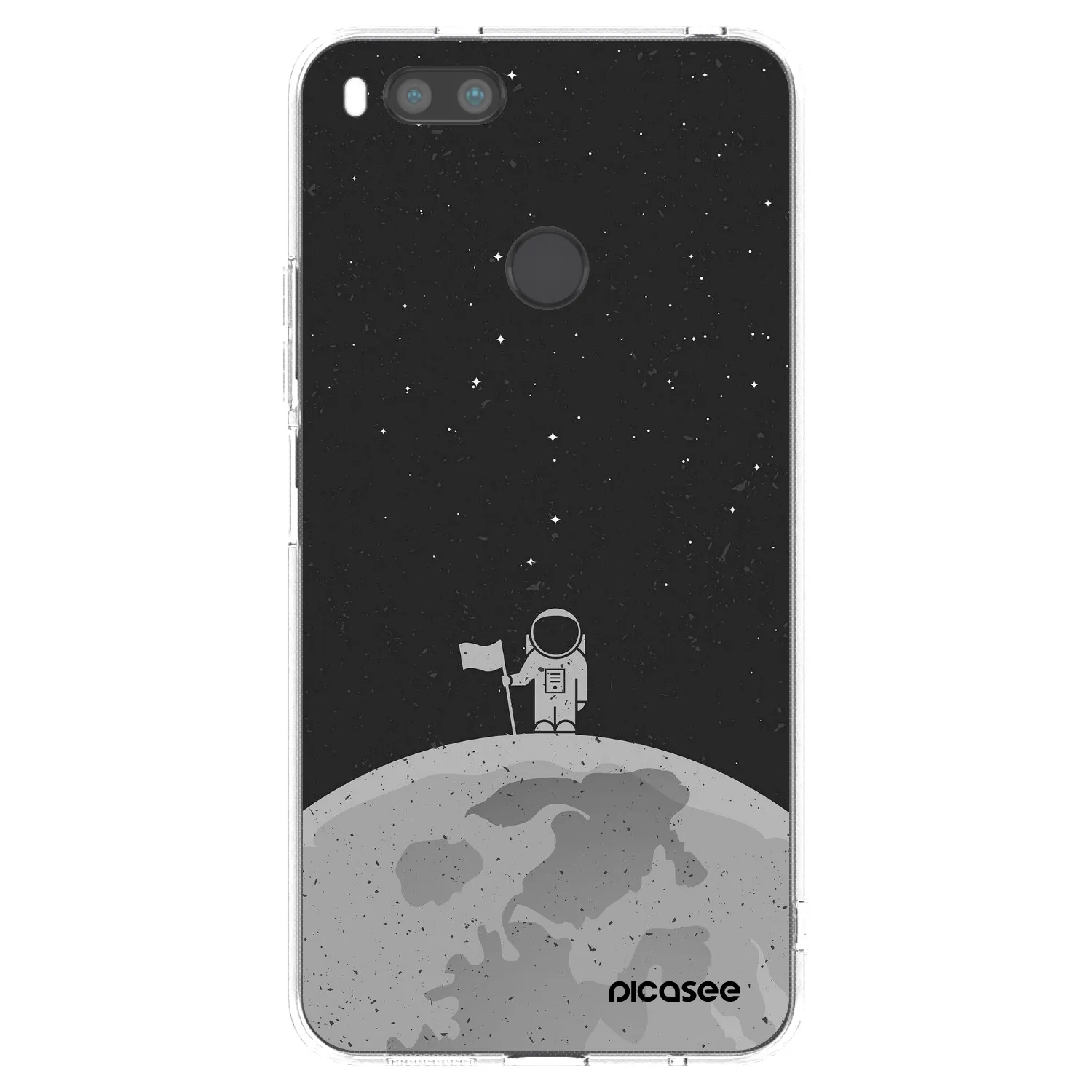 Picasee silikonowe przeźroczyste etui na Xiaomi Mi A1 Global - Astronaut