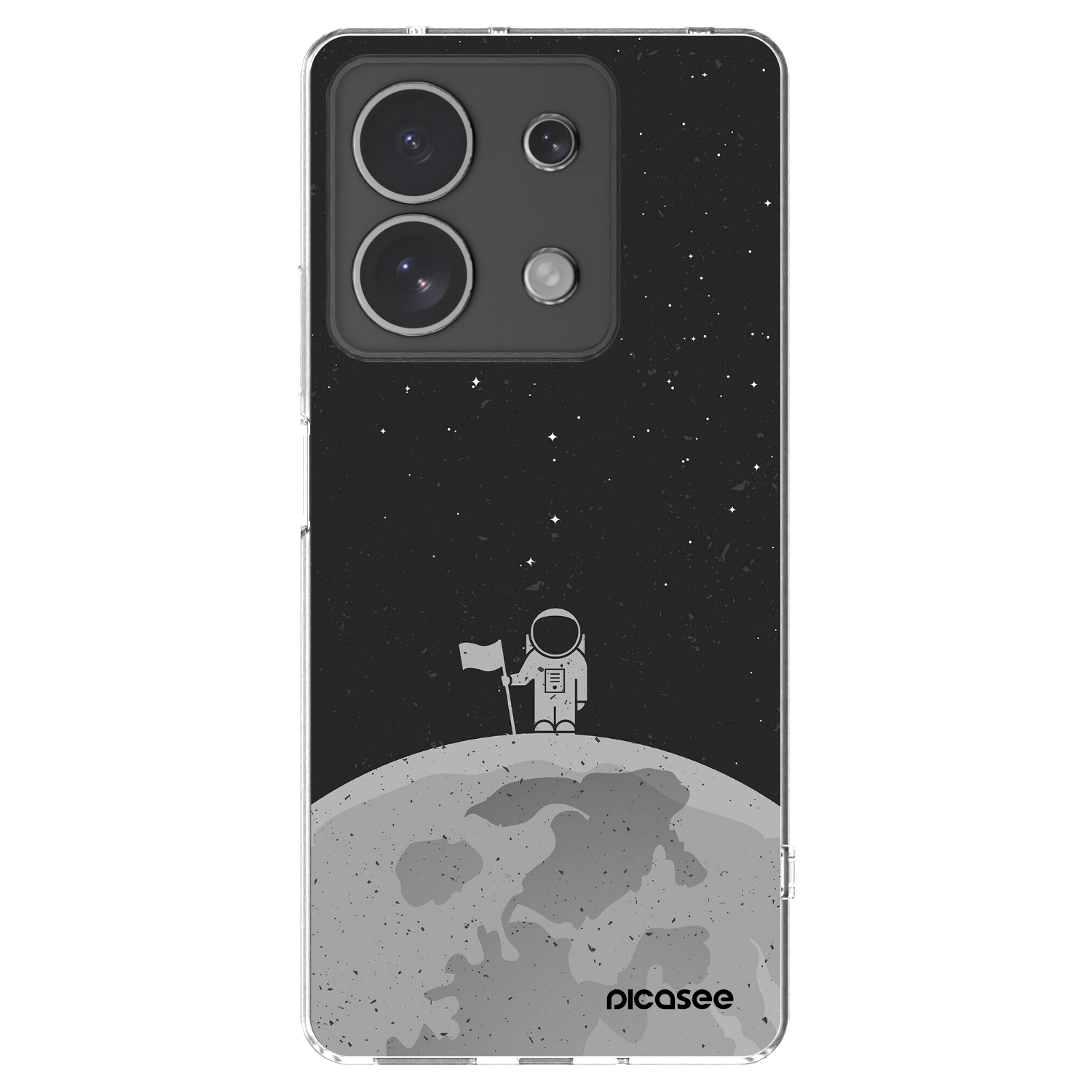 Picasee silikonowe przeźroczyste etui na Xiaomi Redmi Note 13 4G - Astronaut
