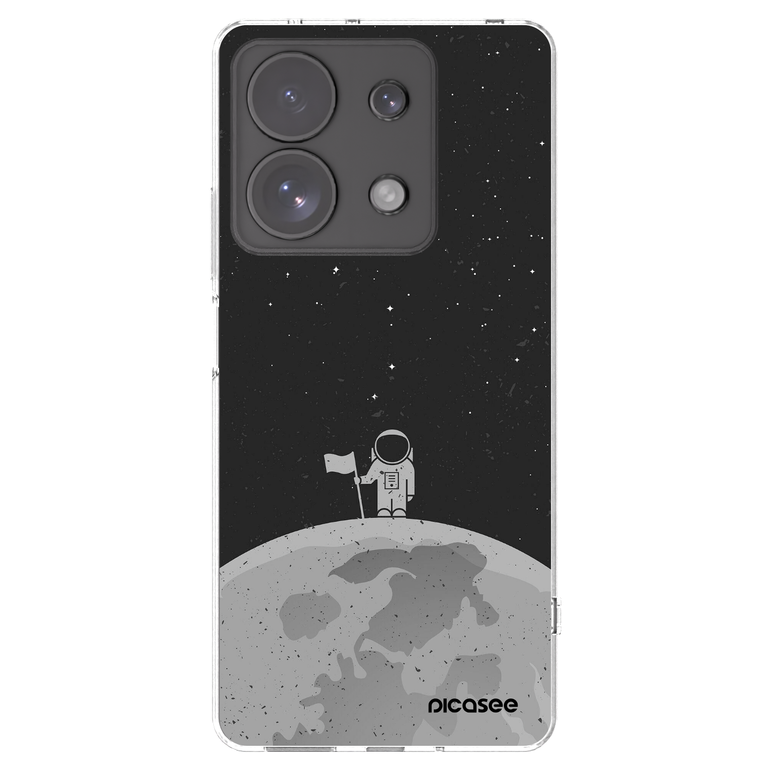 Picasee silikonowe przeźroczyste etui na Xiaomi Redmi Note 13 Pro 4G - Astronaut